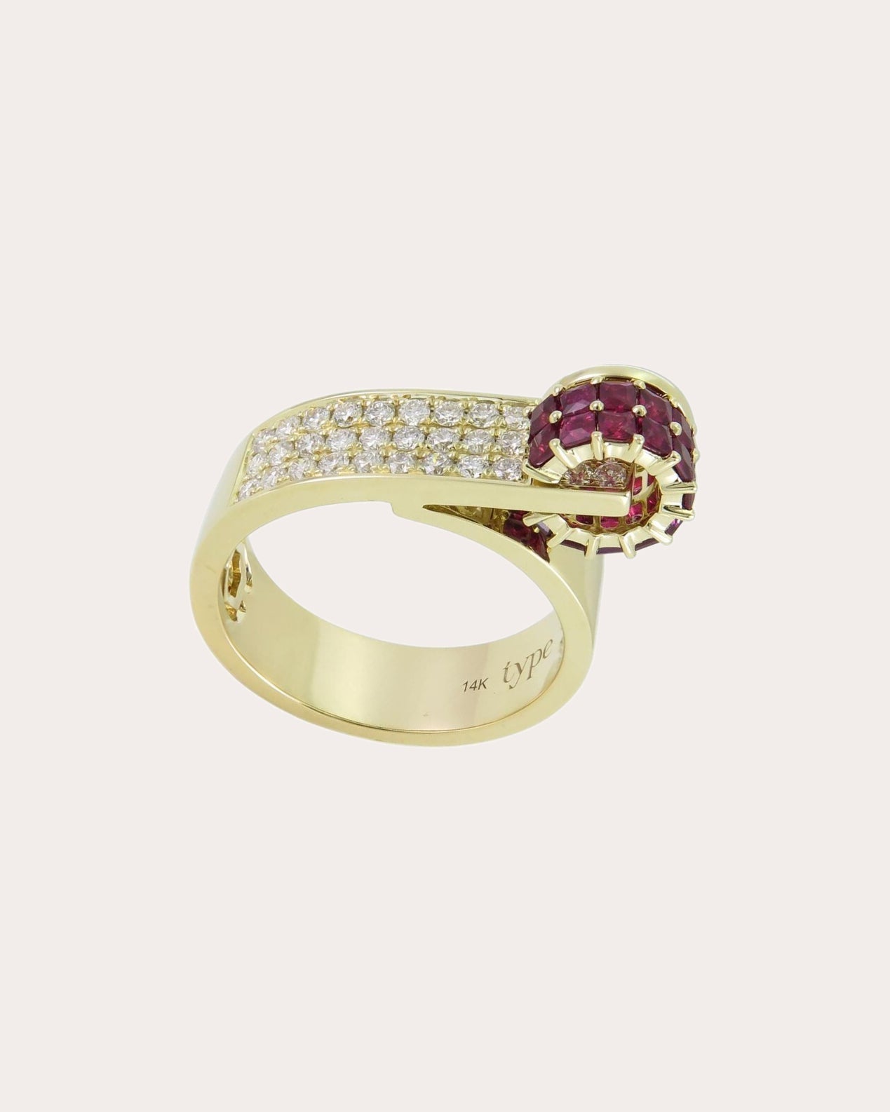 Esmée 14K Gold Ruby and Diamond Ring