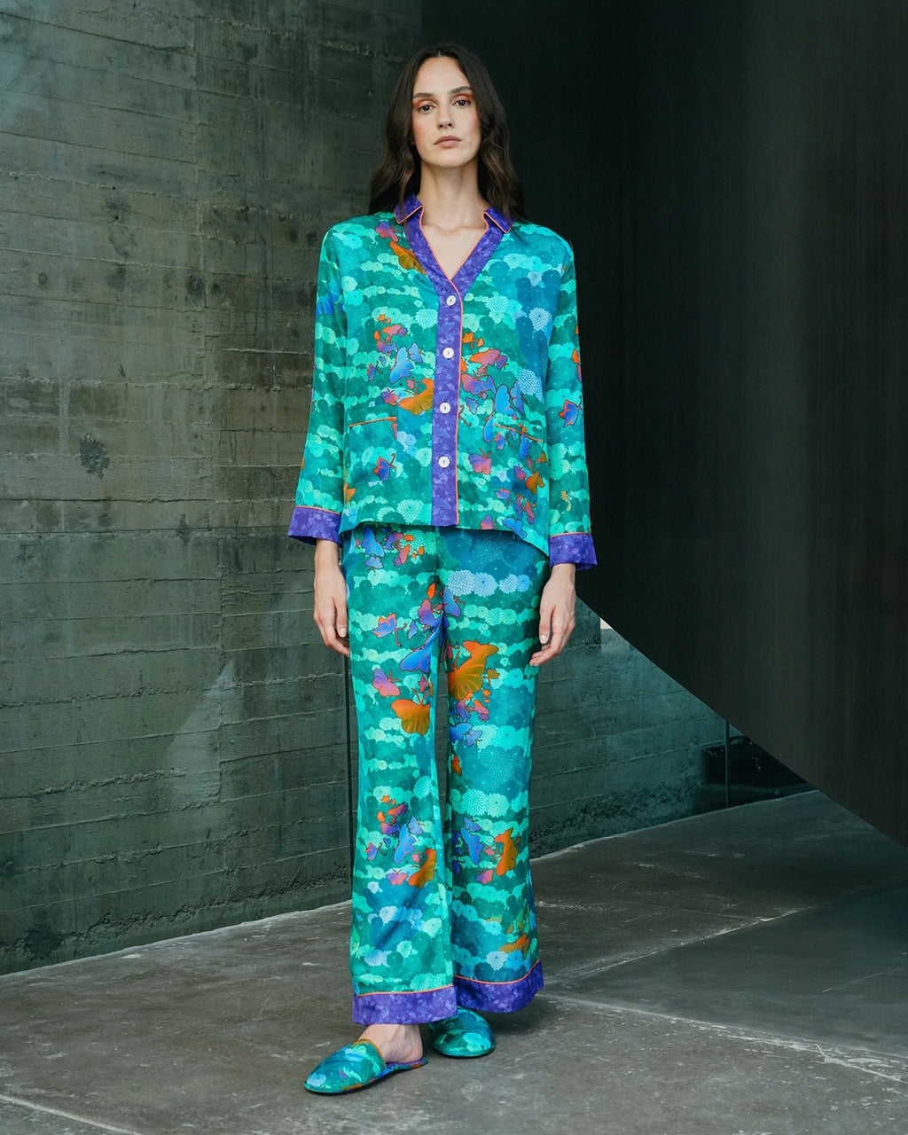 Tokyo Niwa Silk Pajama Set
