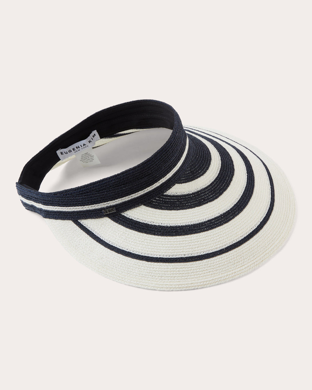 Trixie Striped Woven Hemp Visor