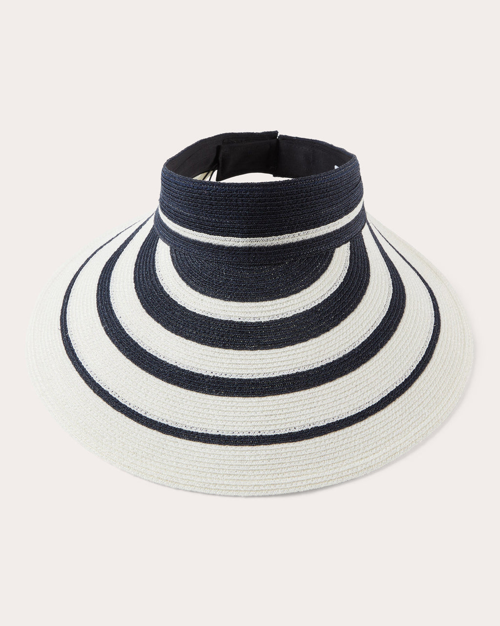 Trixie Striped Woven Hemp Visor