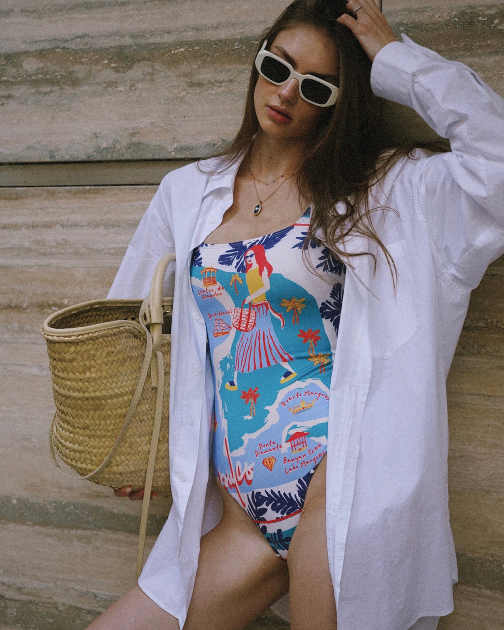Antoinette Acapulco Printed Swimsuit
