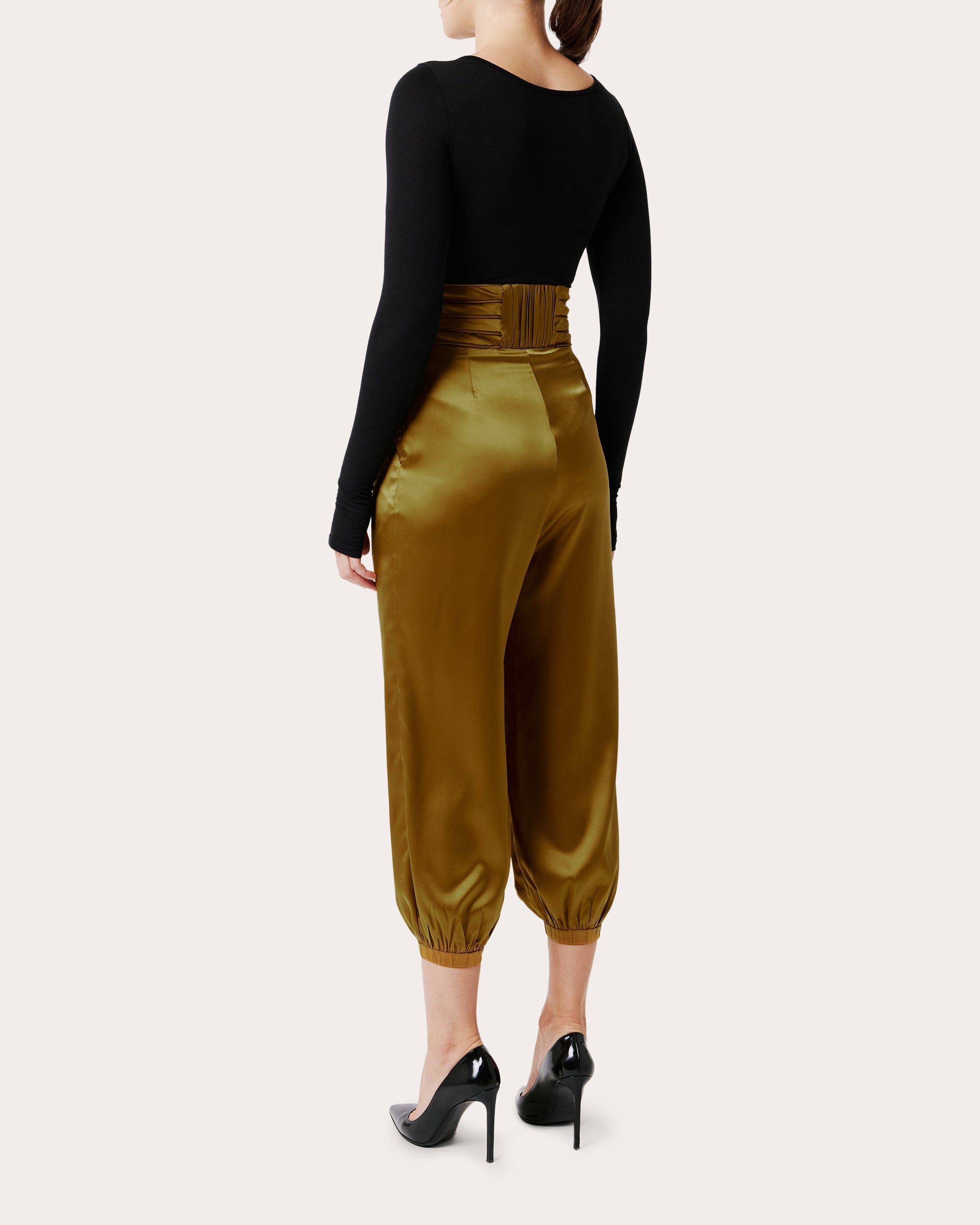 Avenoir Silk Cropped Pants