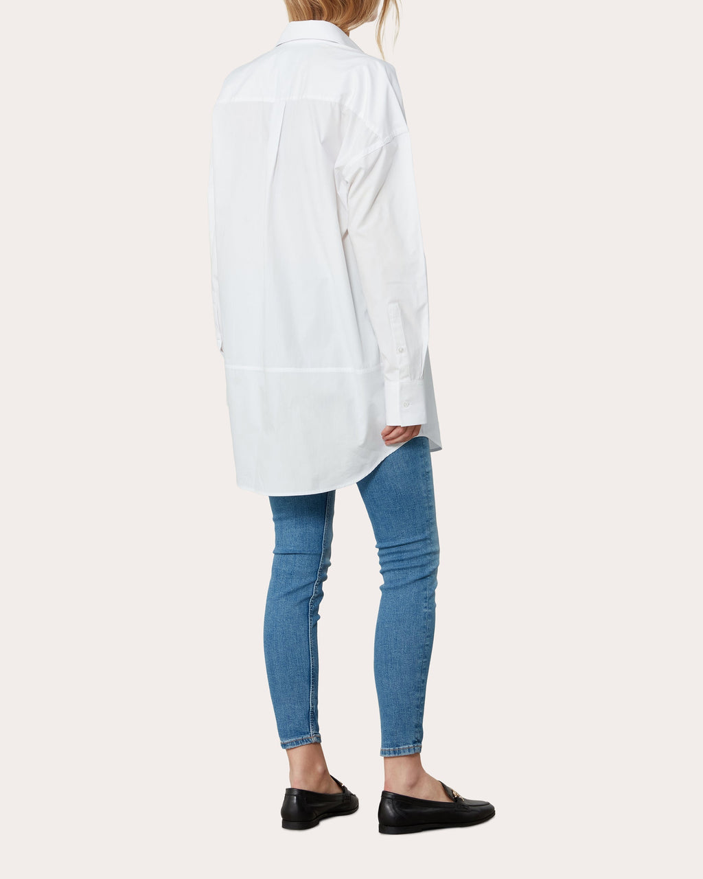 The Molly Oversized Striped Cotton-Poplin Shirt