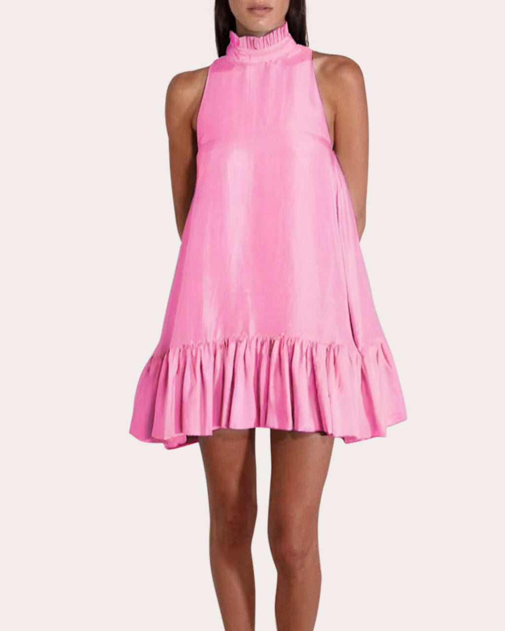 Alcott Tiered Silk Mini Dress