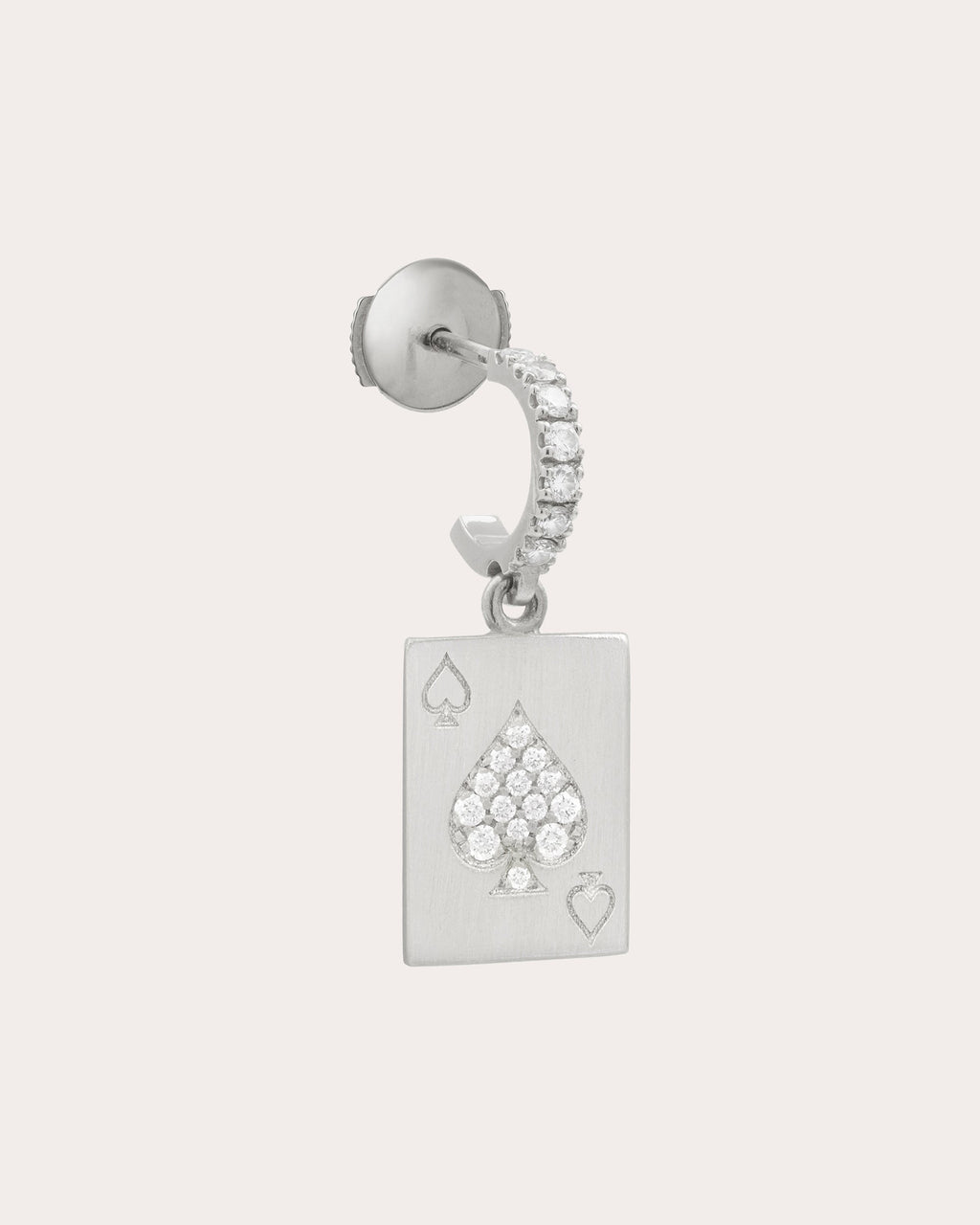 Justice 18K Gold and Lab-Grown Diamond Single Earring