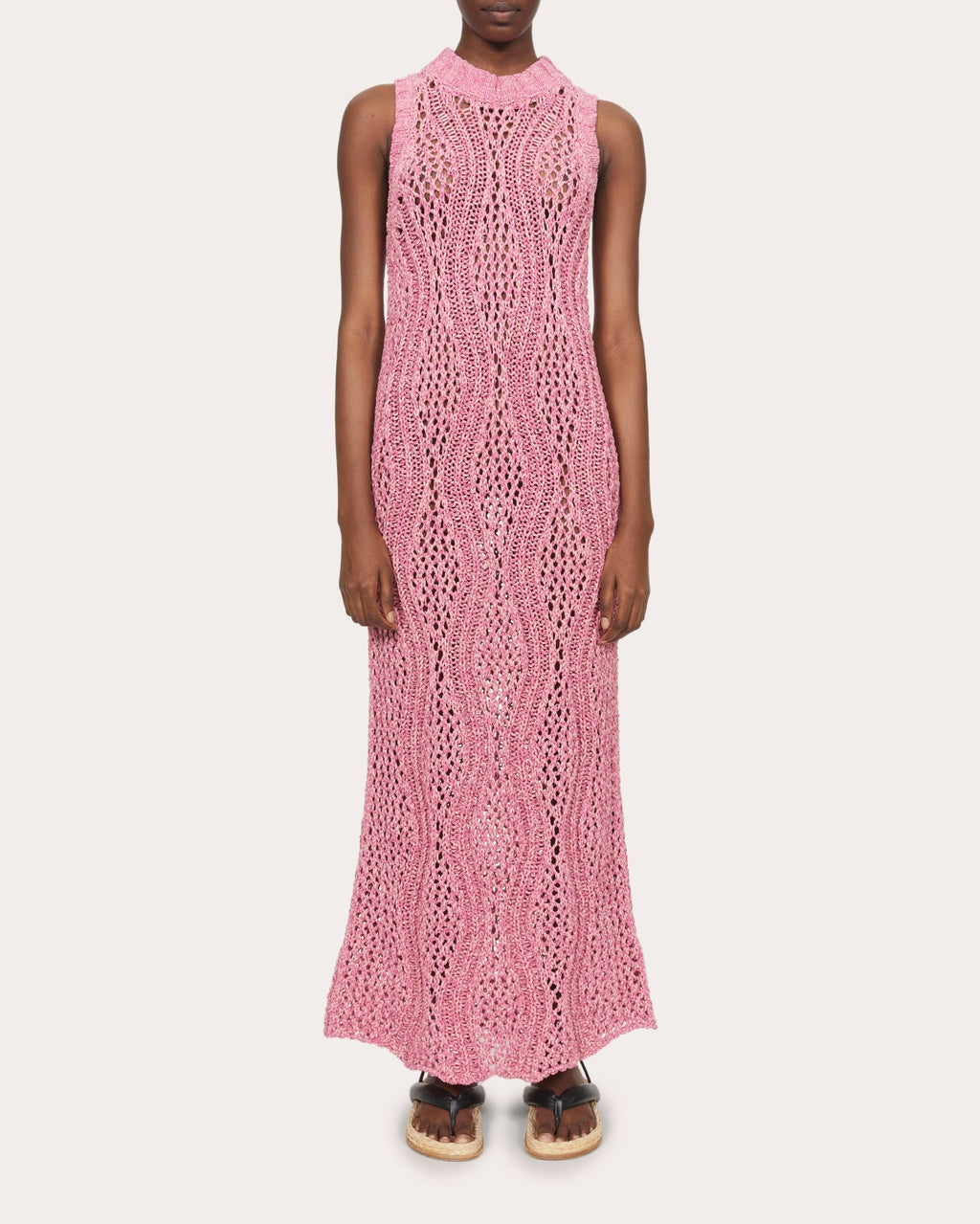 Vague Knit Maxi Dress