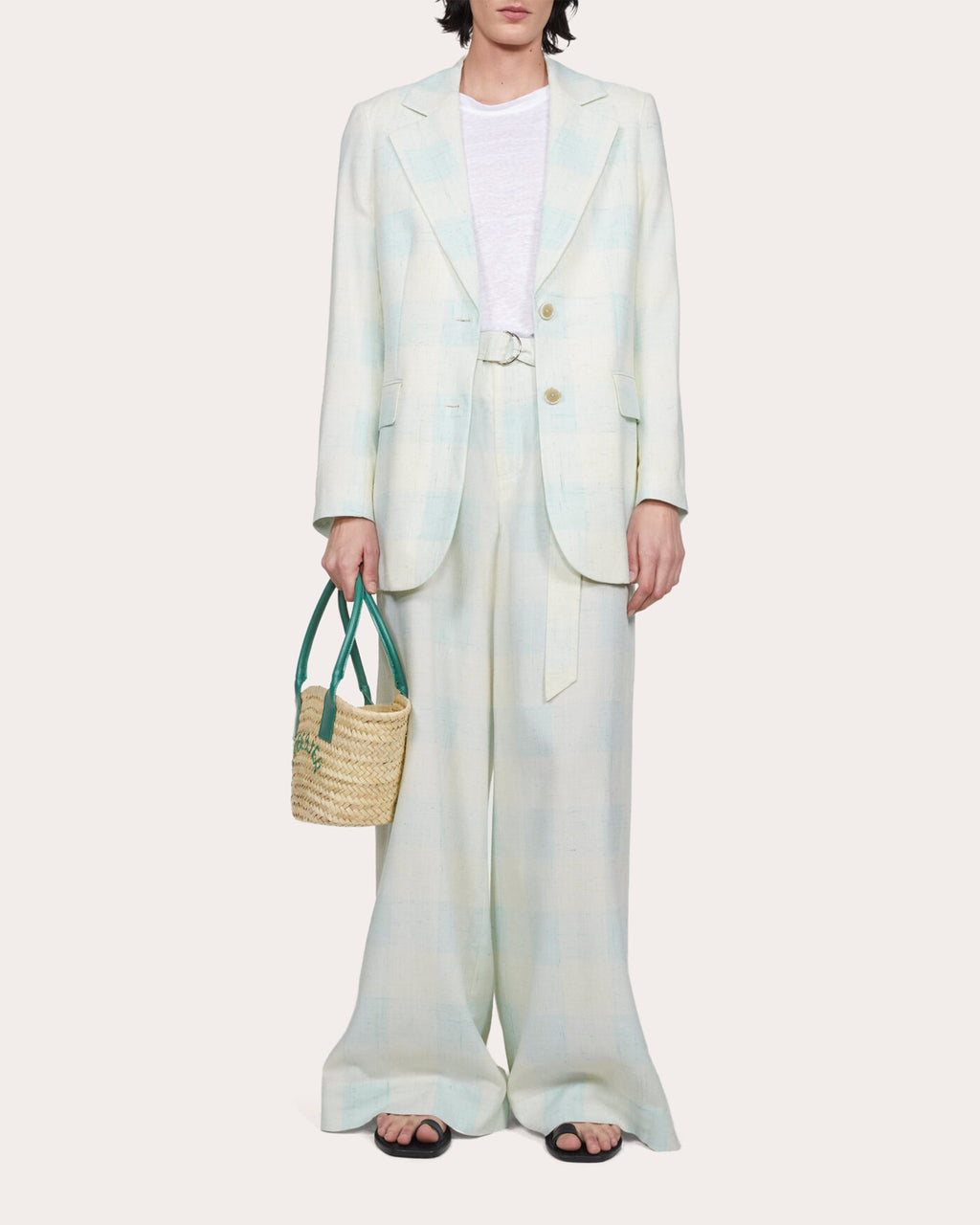 Violante Silk Check Blazer