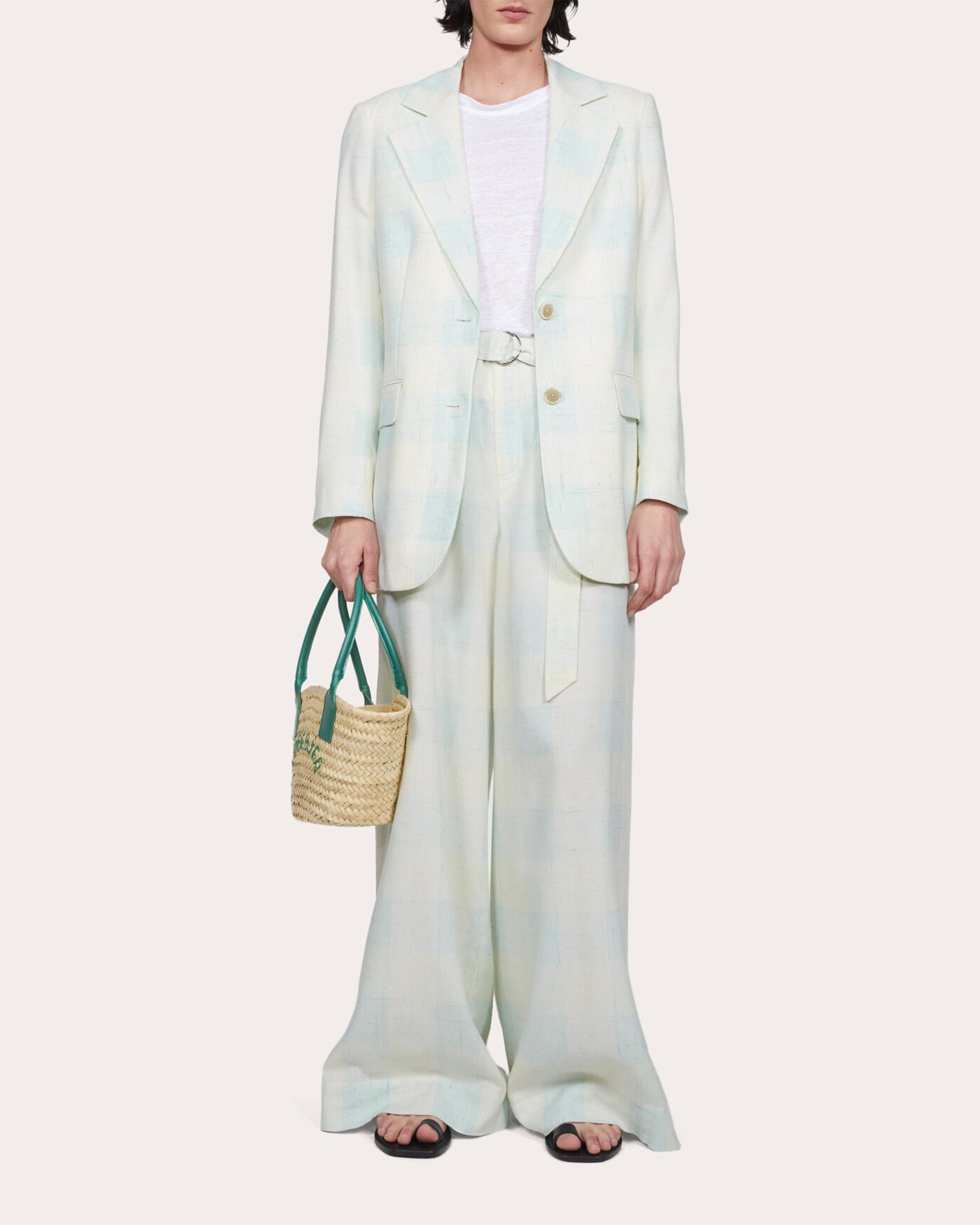 Violante Silk Check Blazer