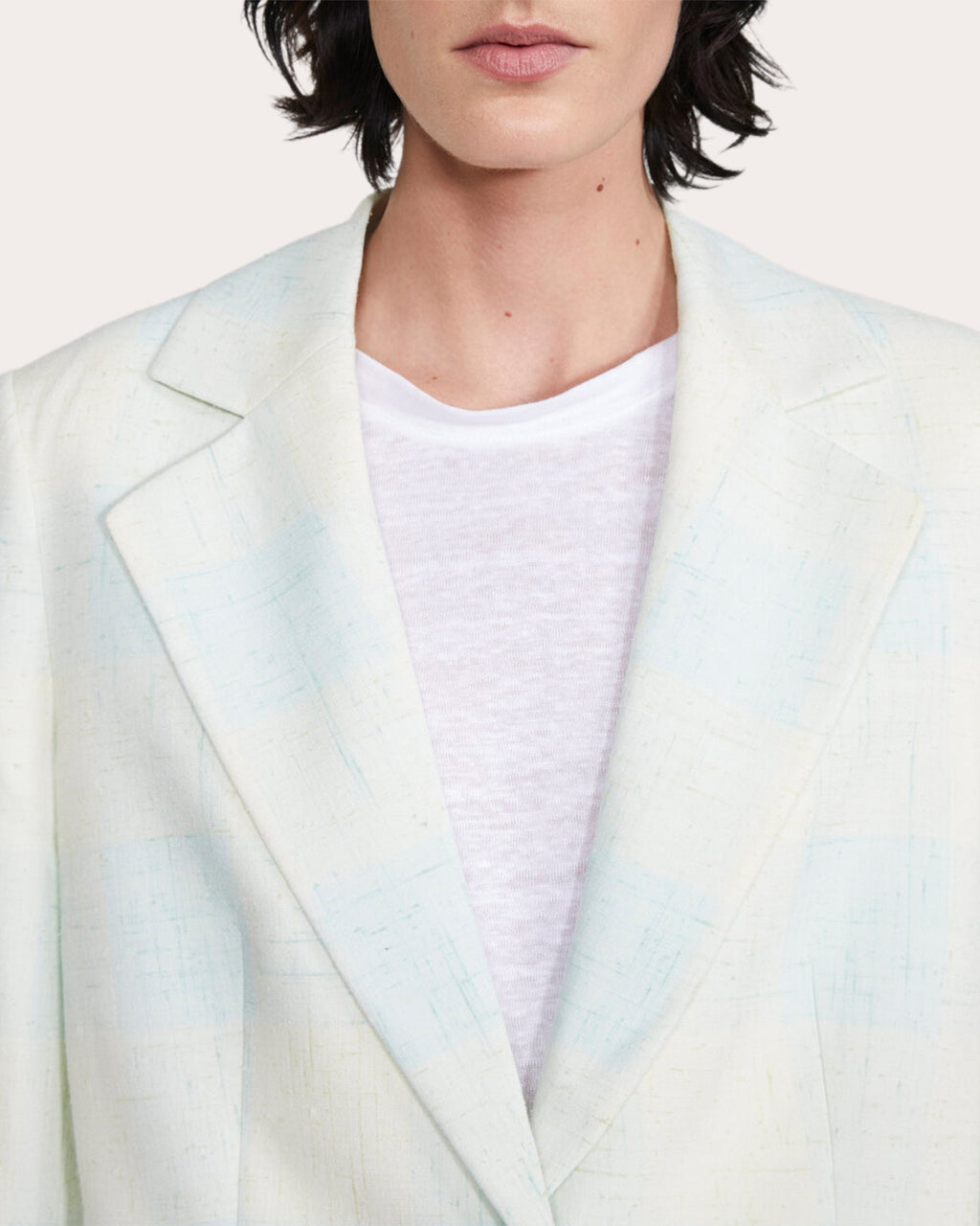 Violante Silk Check Blazer