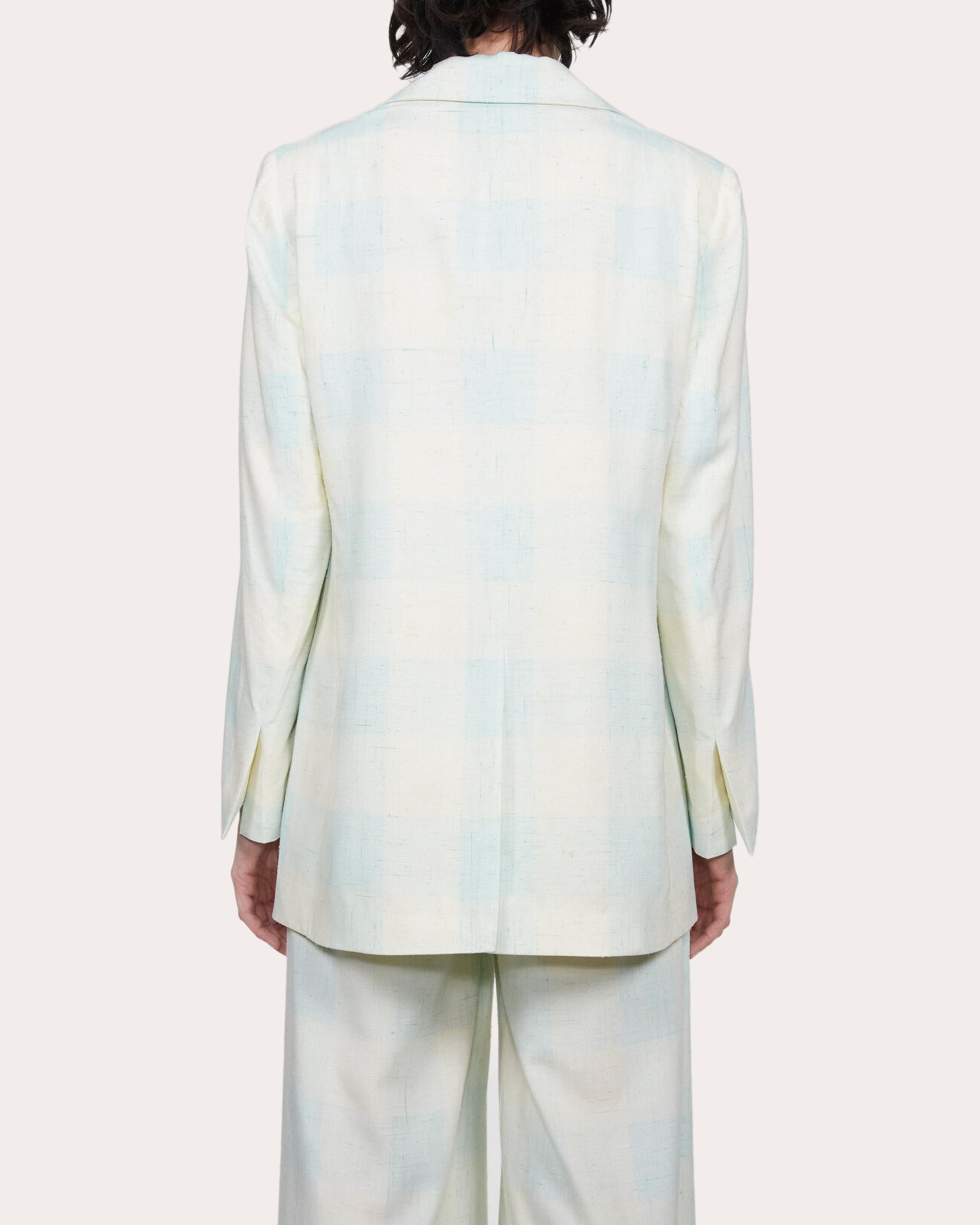 Violante Silk Check Blazer