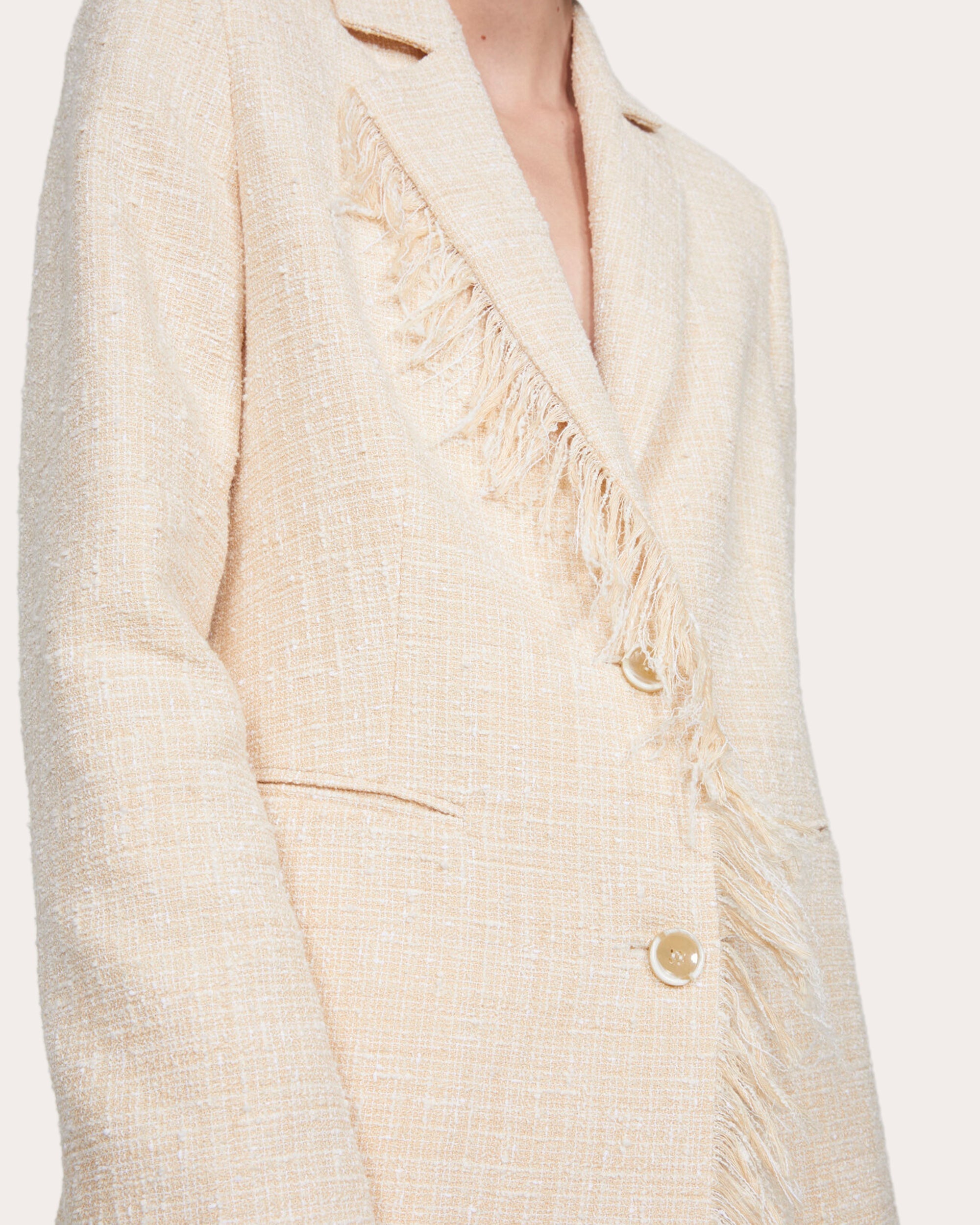 Viv Oversized Fringe Blazer