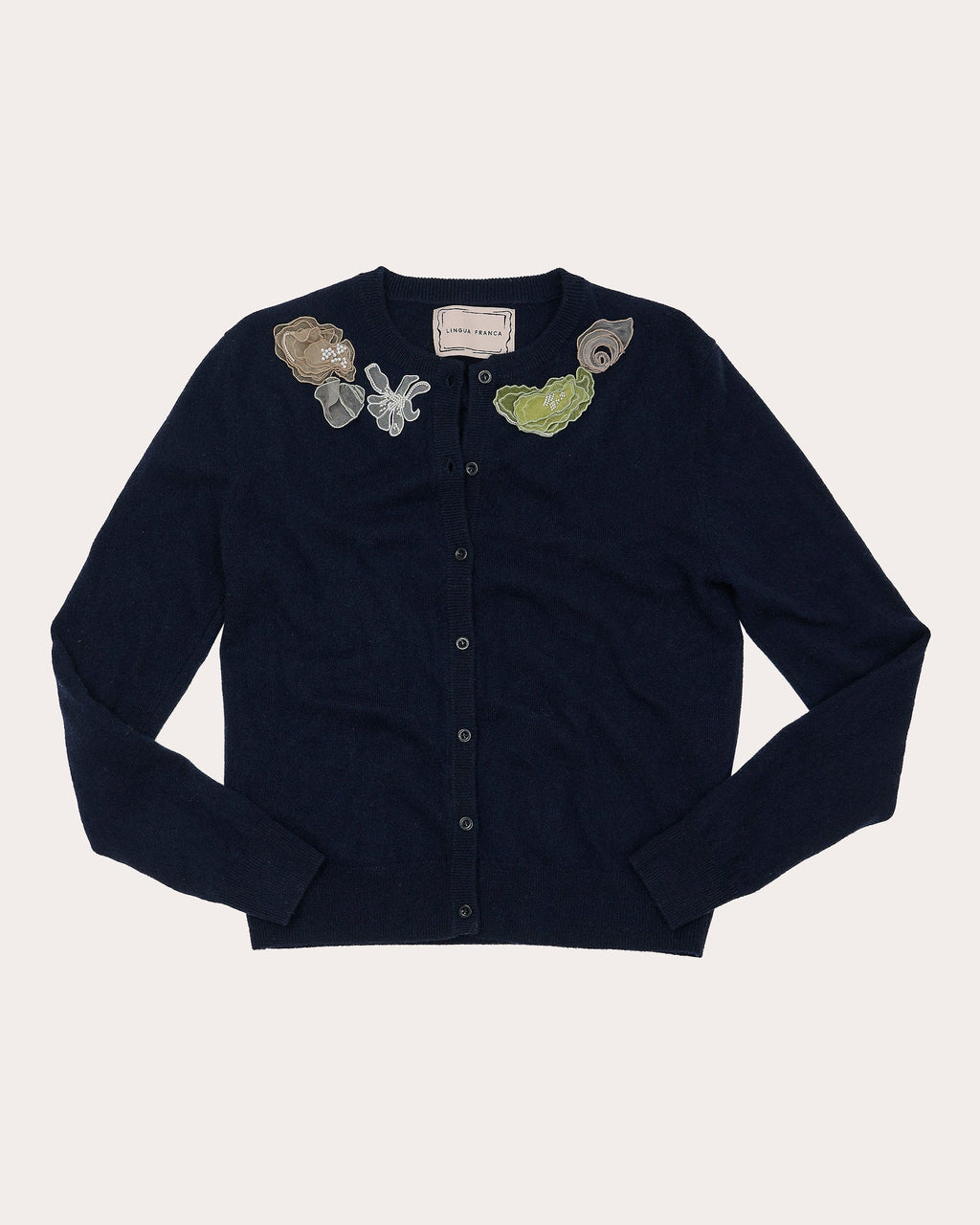 Wire Montauk Appliquéd Cashmere Cardigan