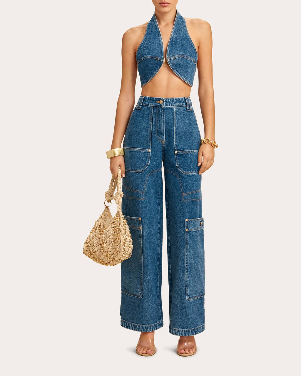Wynn Denim Cargo Pants