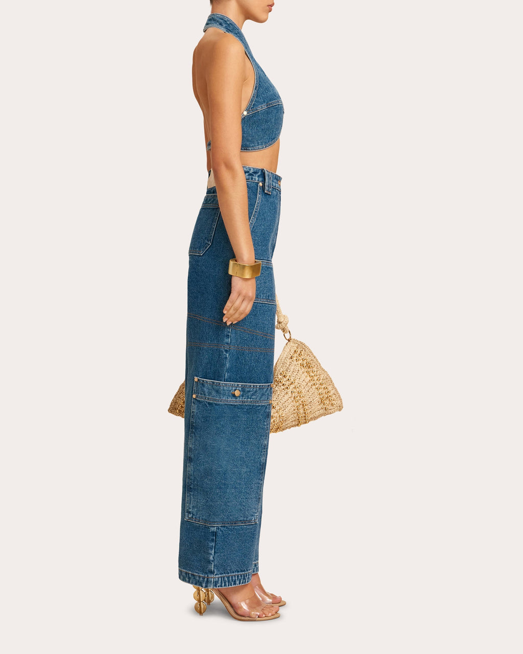 Wynn Denim Cargo Pants