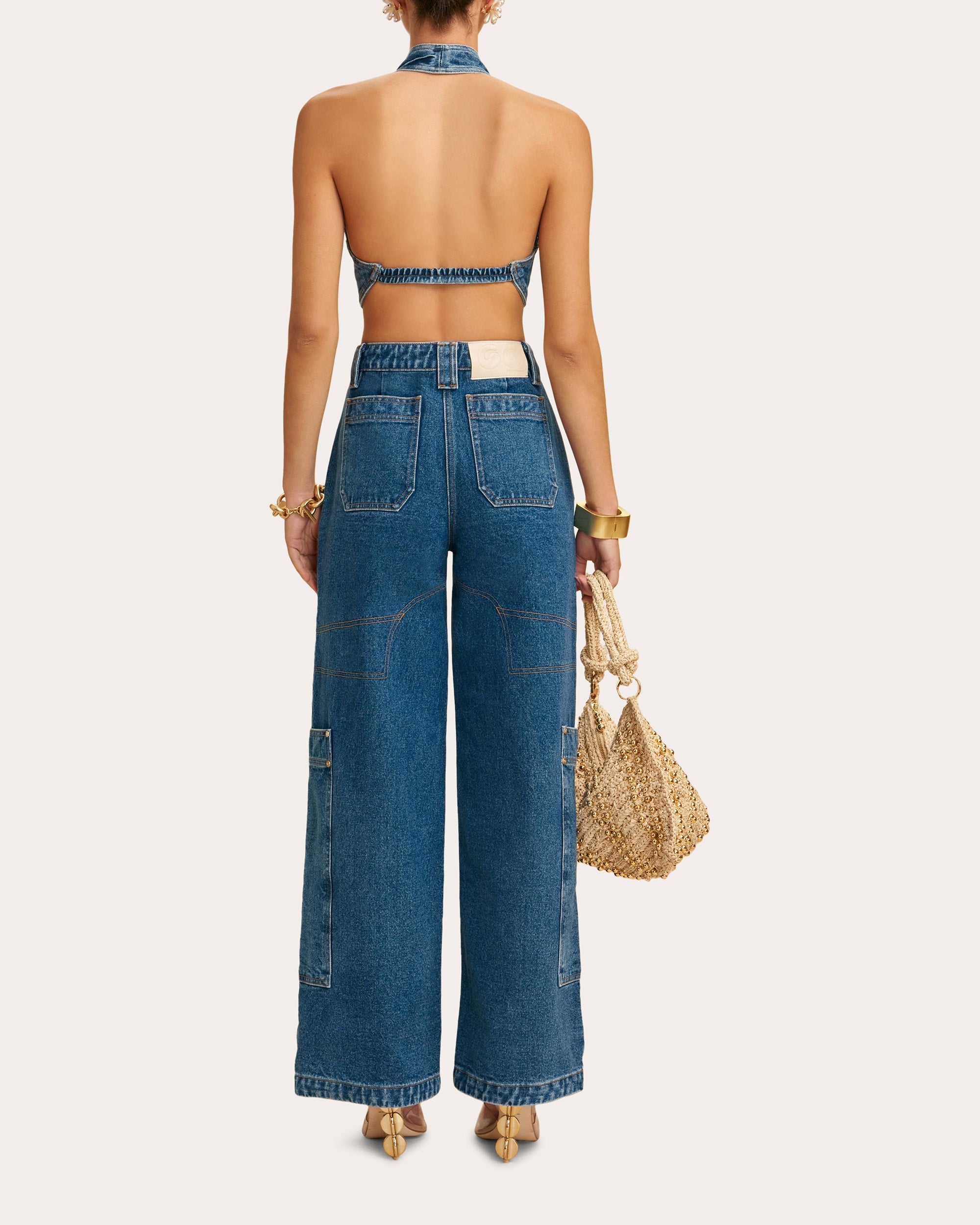 Wynn Denim Cargo Pants
