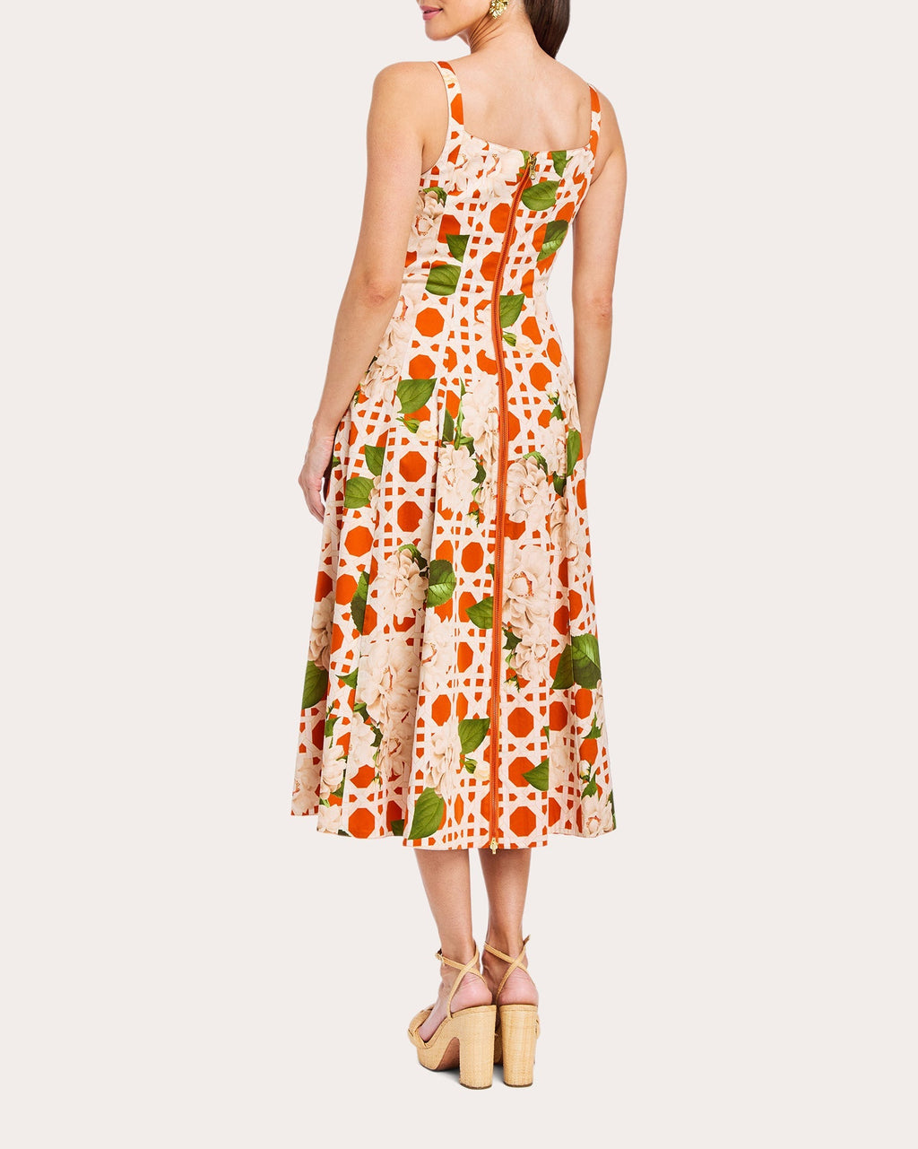 Yvette Floral Cotton Reversible Midi Dress