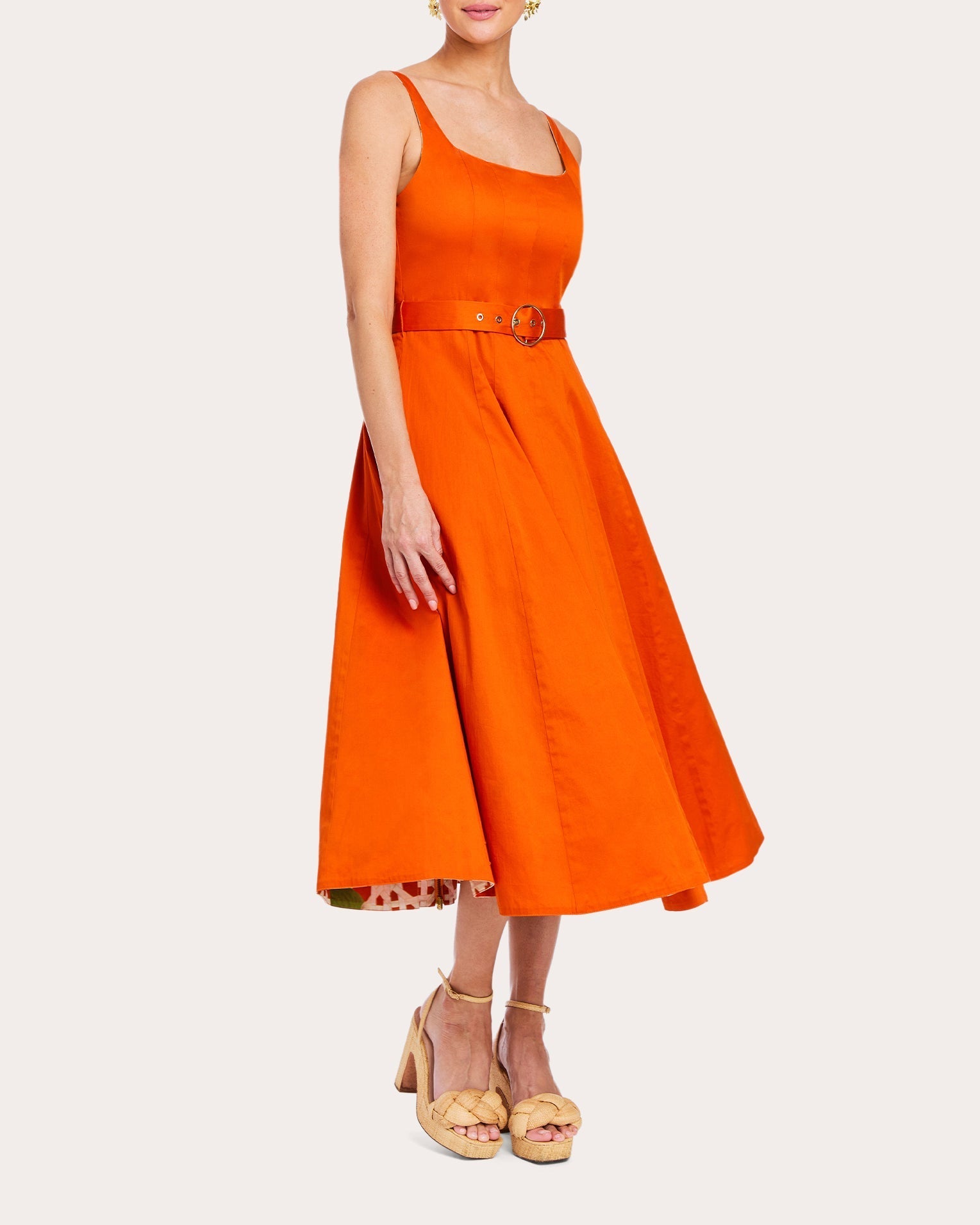 Yvette Floral Cotton Reversible Midi Dress