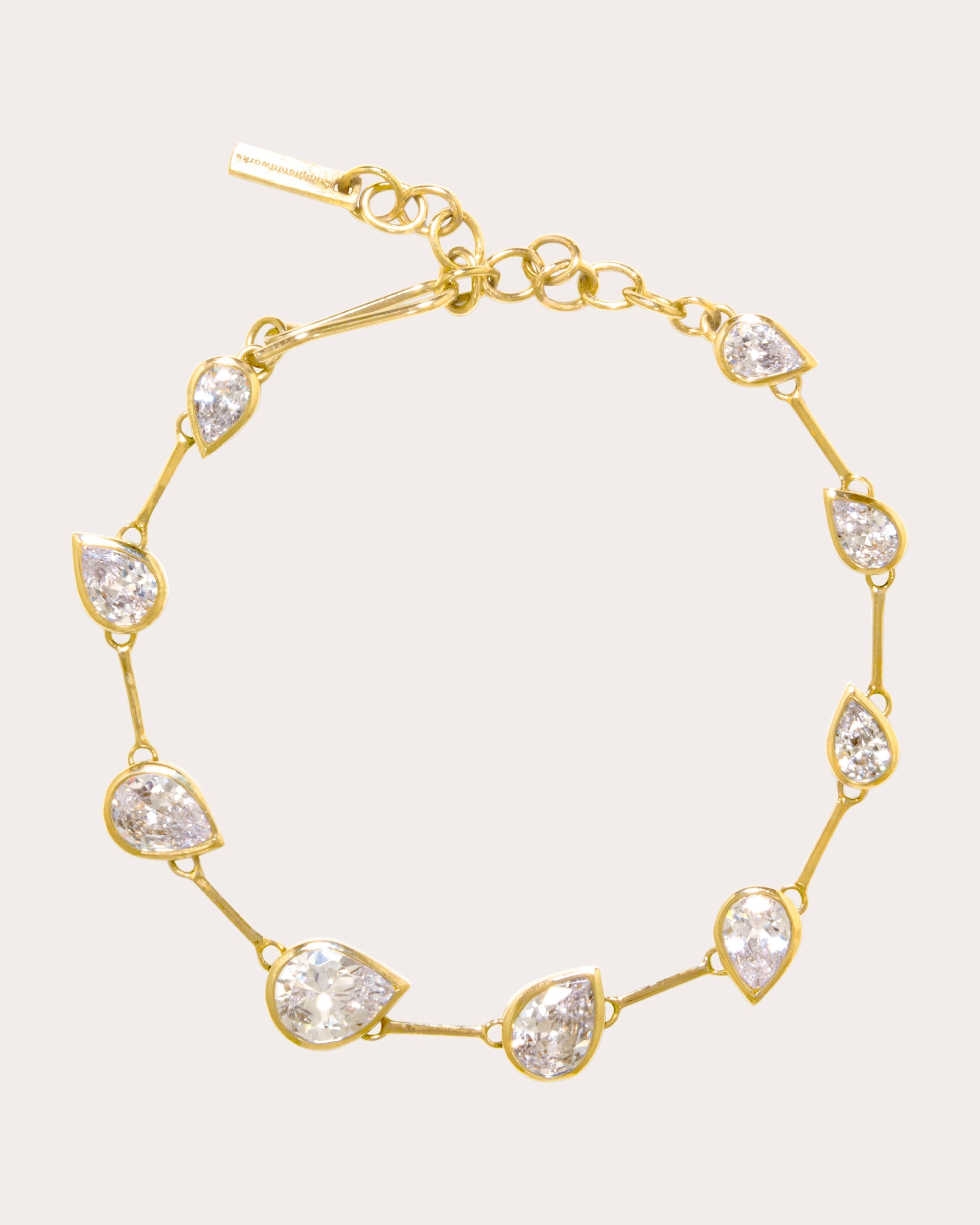 Myriad 18K Gold-Plated Silver and Cubic Zirconia Bracelet