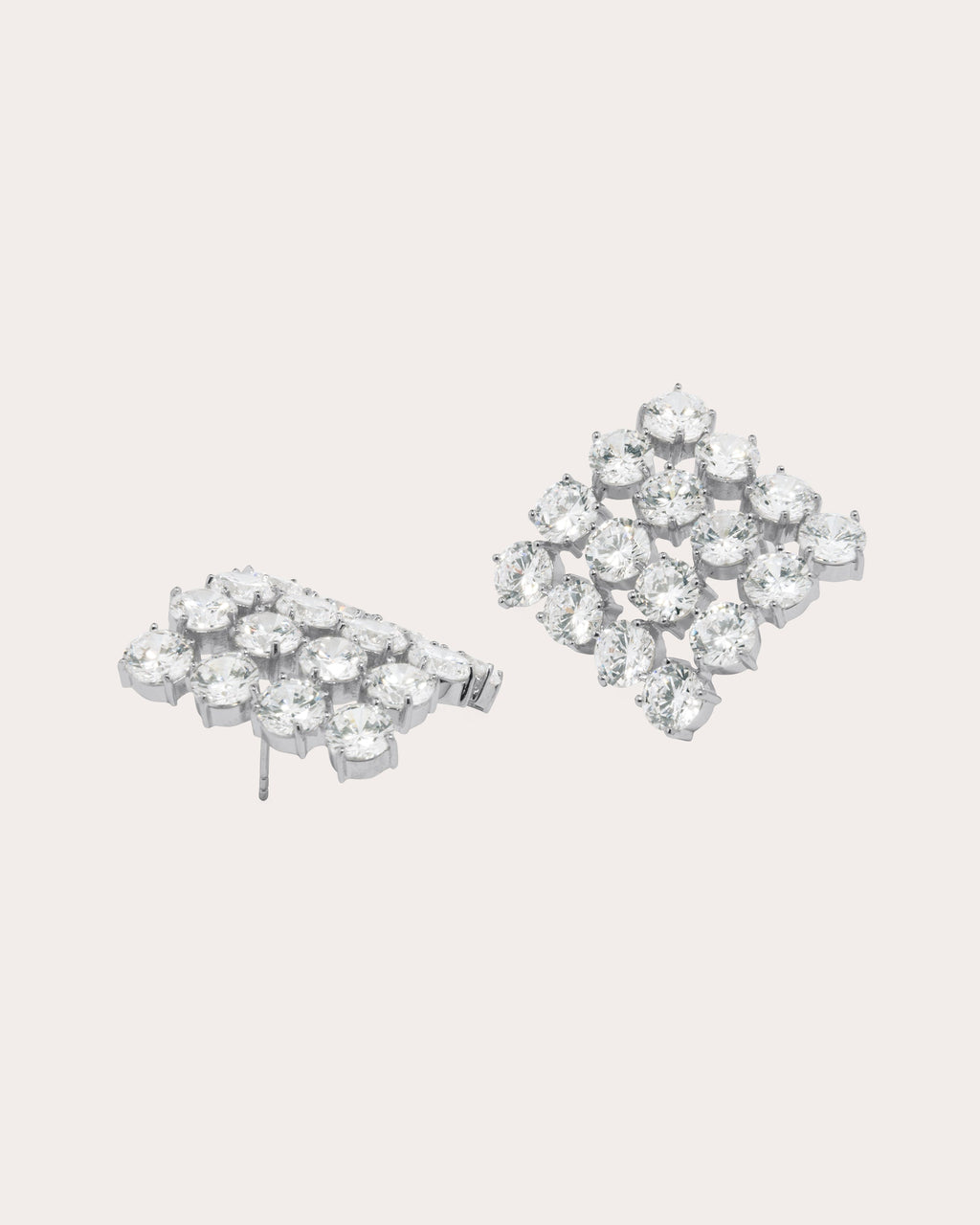 Juggernaut Sterling Silver Cubic Zirconia Earrings
