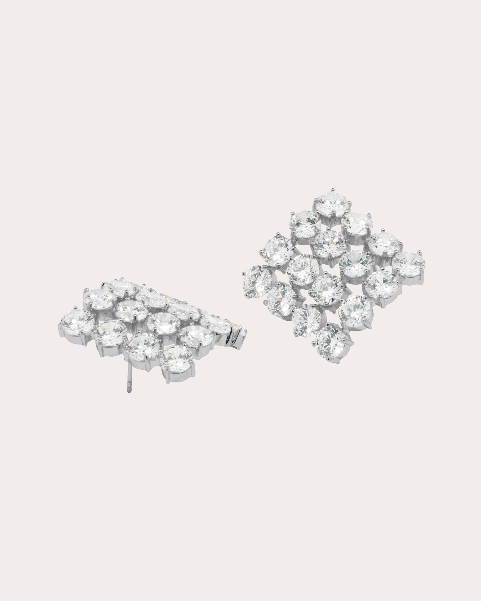 Juggernaut Sterling Silver Cubic Zirconia Earrings