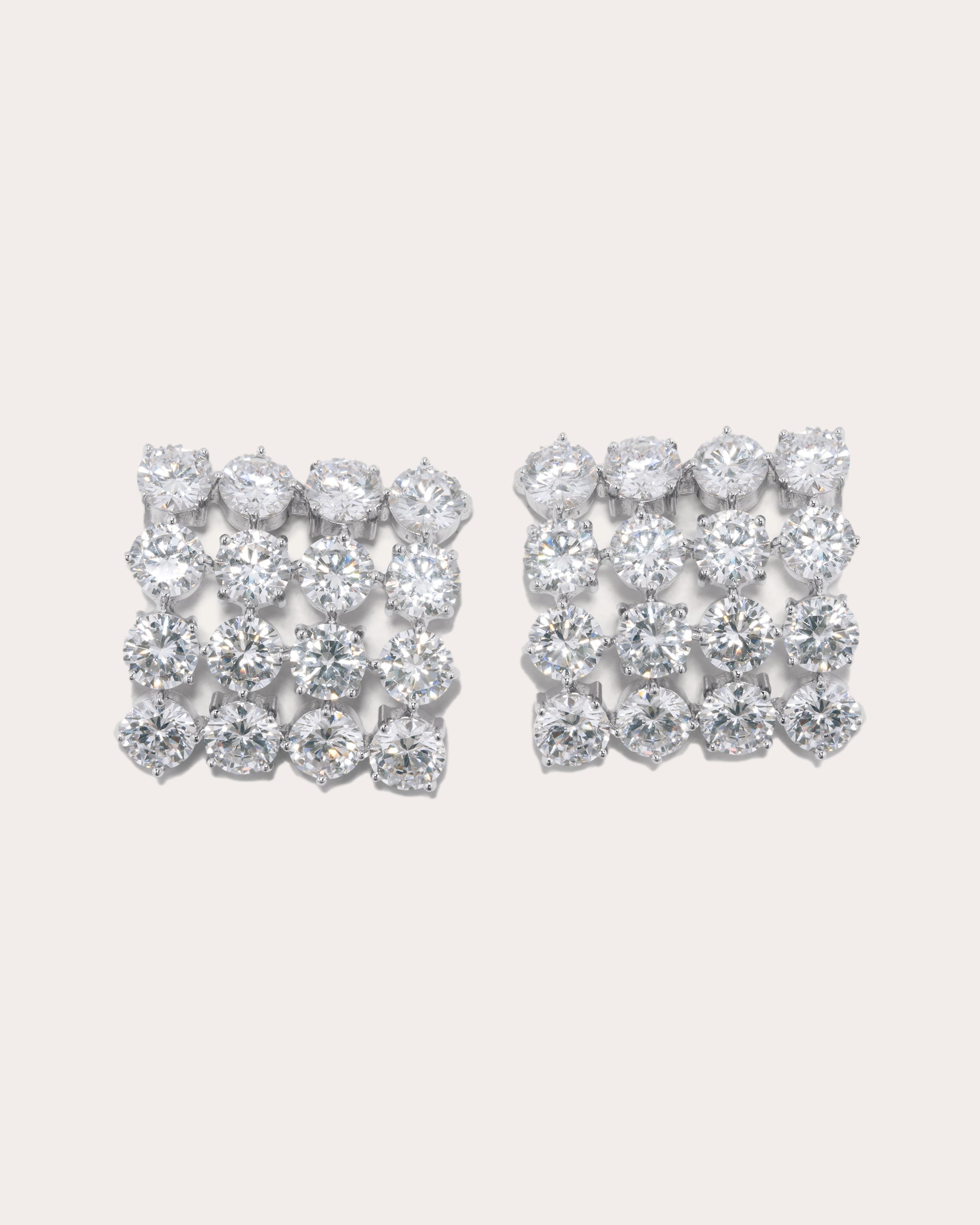 Juggernaut Sterling Silver Cubic Zirconia Earrings