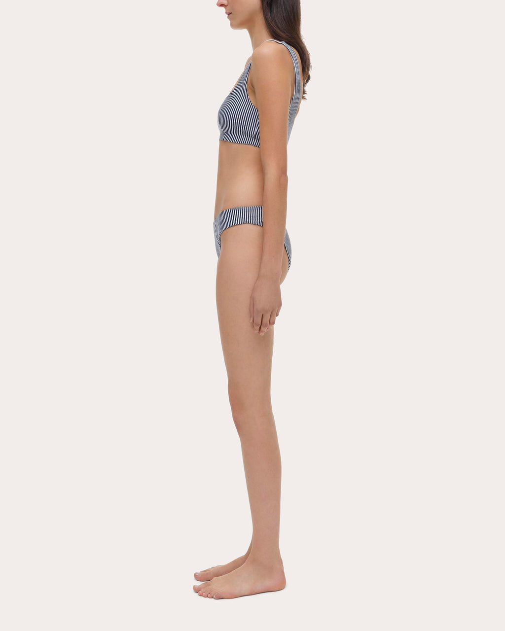 Huxley Striped Bikini Top