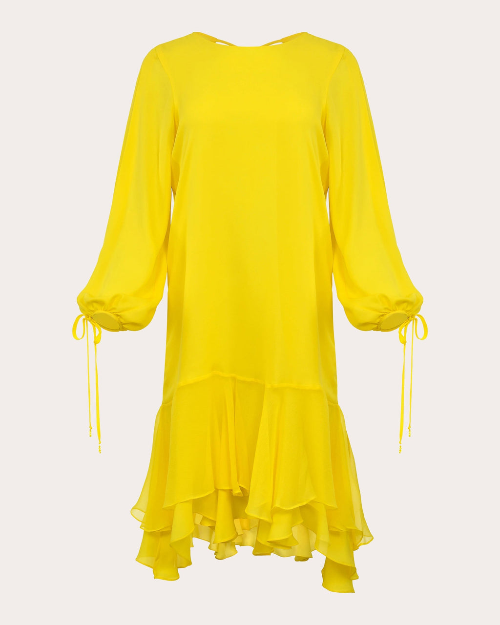 Mika Tiered Silk Mini Dress