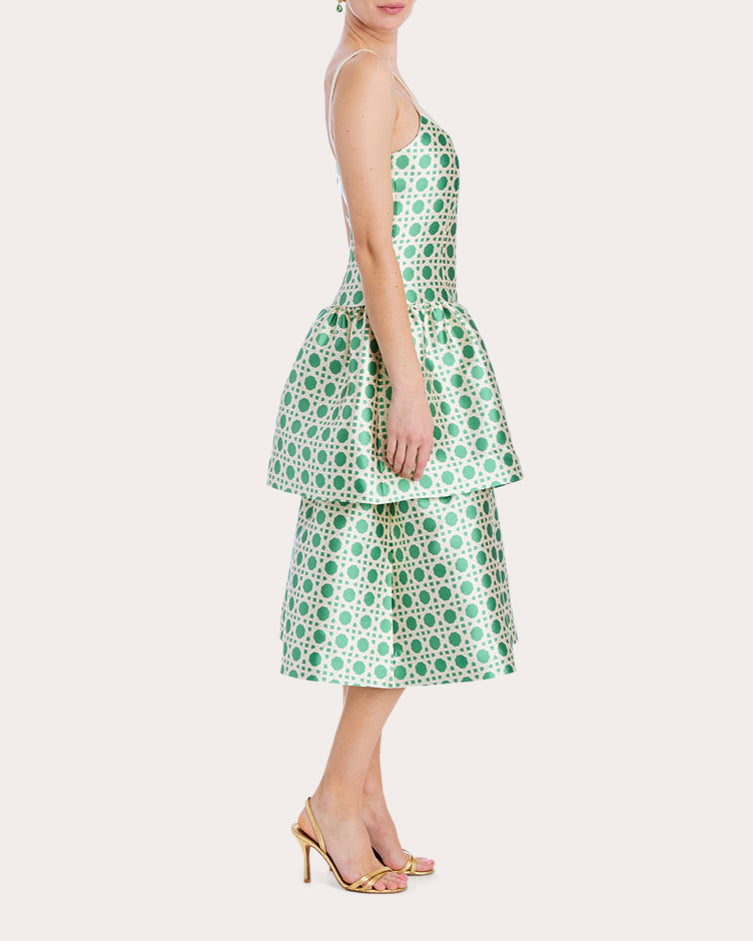 Ellison Printed Tiered Convertible Gown