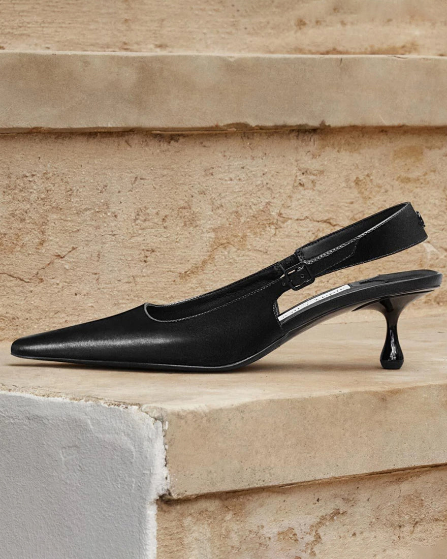 Amel 50 Leather Slingback Pump
