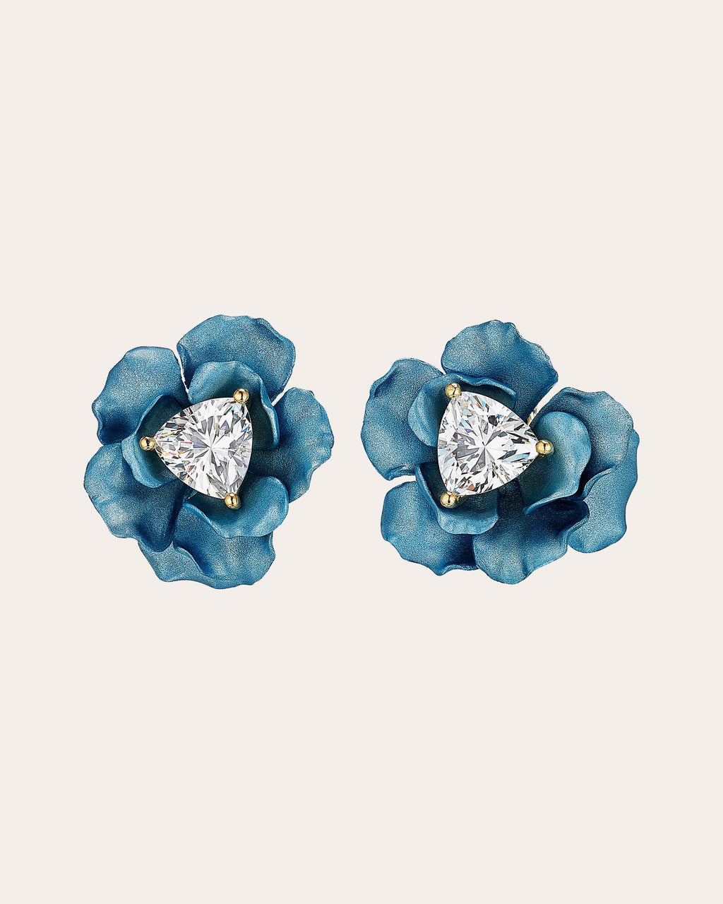 Rose 18K Gold Vermeil Aluminium and Lab-Grown Diamond Earrings