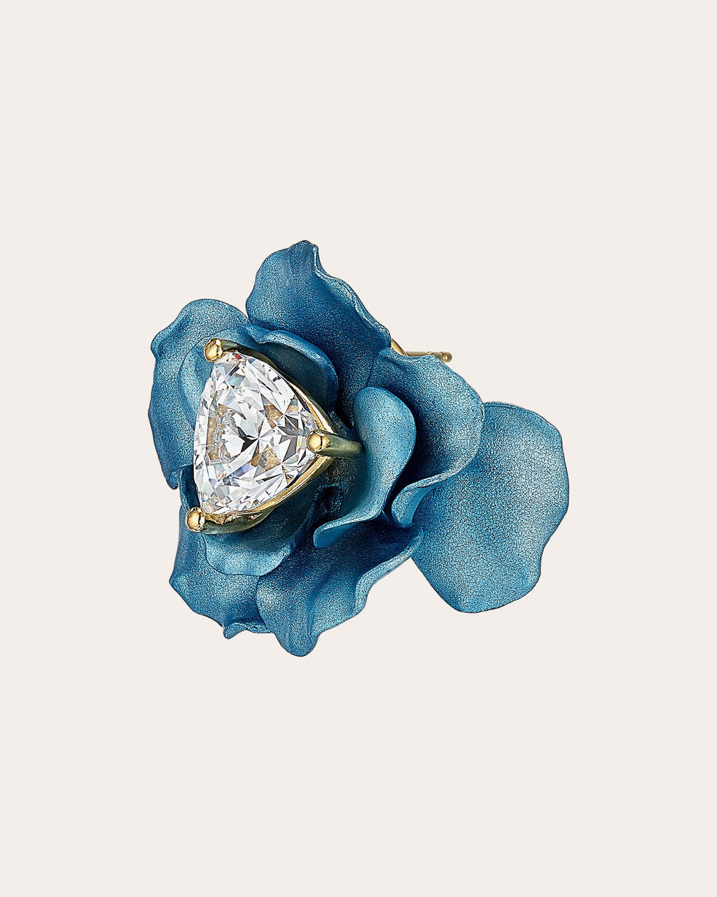 Rose 18K Gold Vermeil Aluminium and Lab-Grown Diamond Earrings