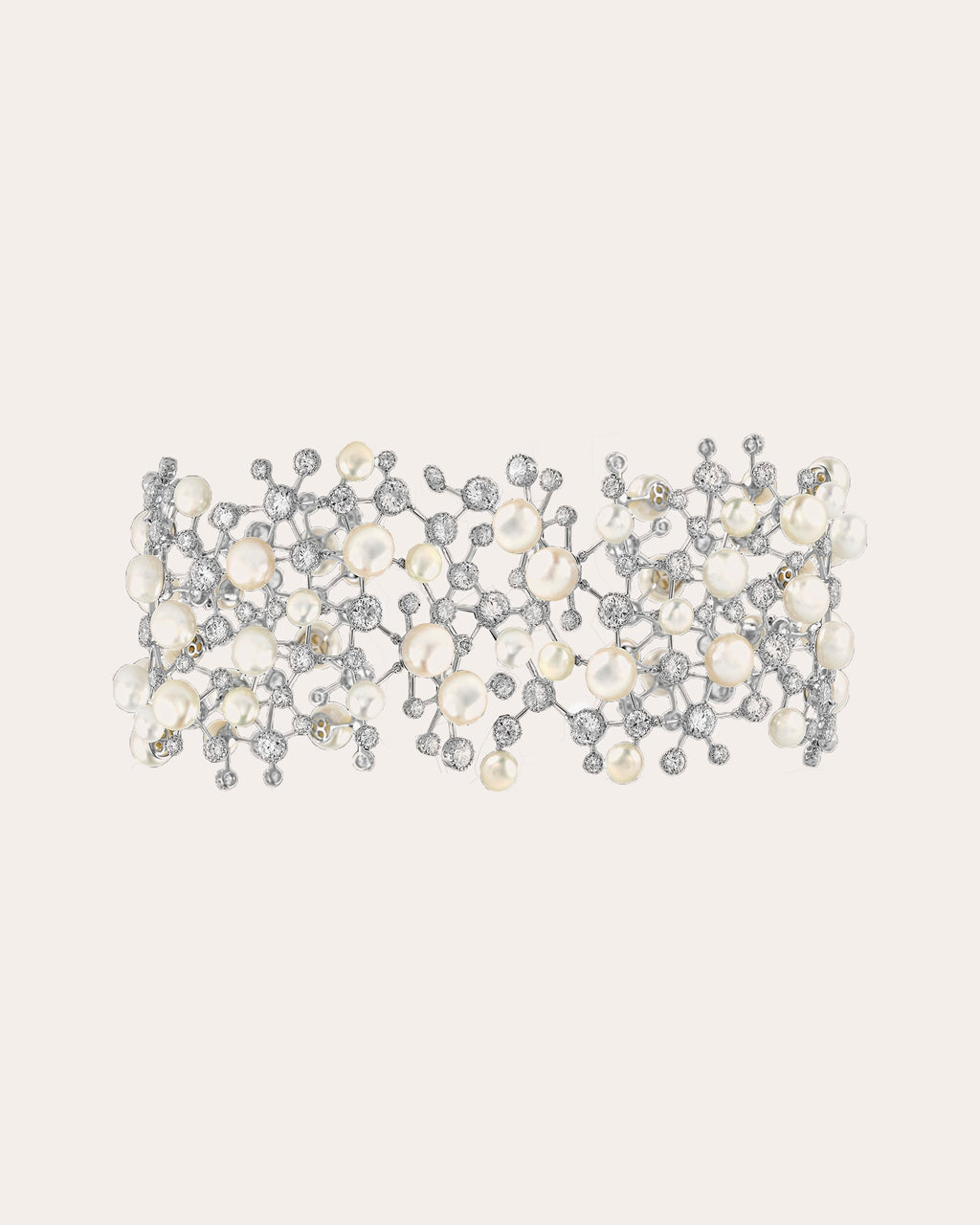 Constellation 18K Gold and Rhodium Vermeil Pearl and Lab-Grown Diamond Choker