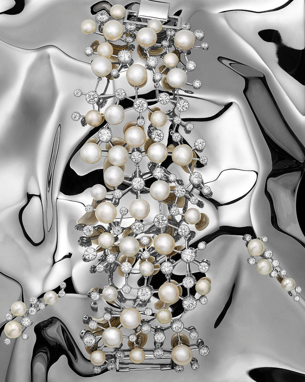 Constellation 18K Gold and Rhodium Vermeil Pearl and Lab-Grown Diamond Choker