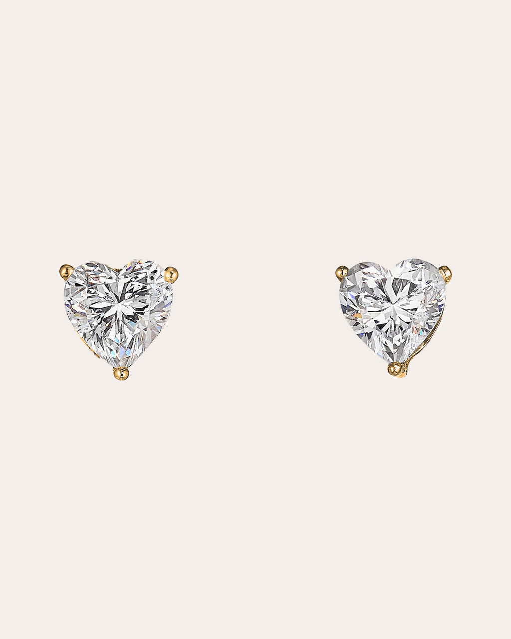 Heart Pendulum 18K Gold Vermeil Lab-Grown Diamond Convertible Earrings