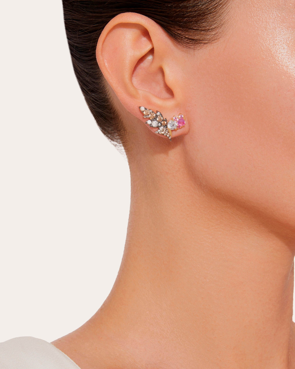 Convertible Midnight Garden Butterfly Earrings