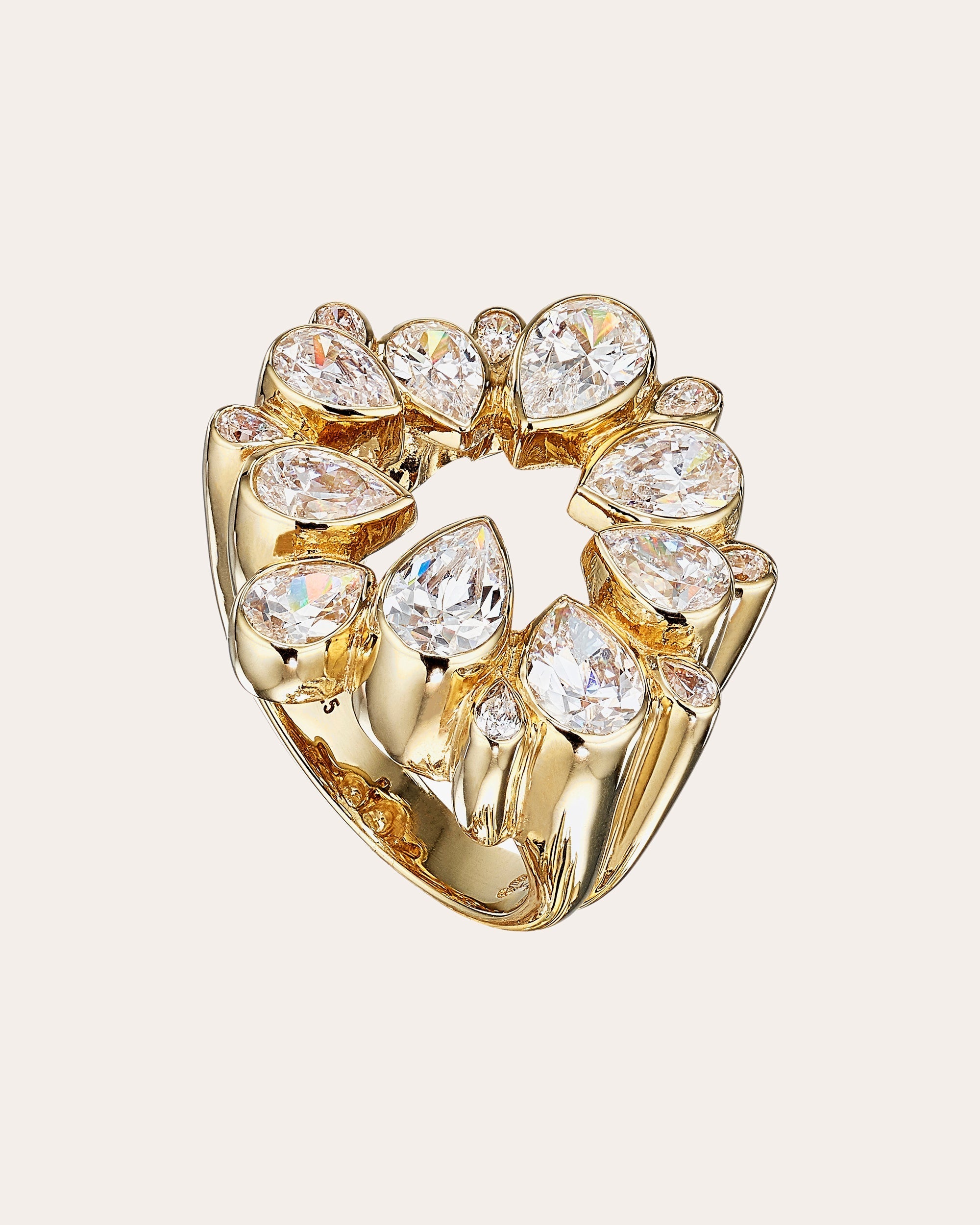 Panettone 18K Gold Vermeil Lab-Grown Diamond Ring
