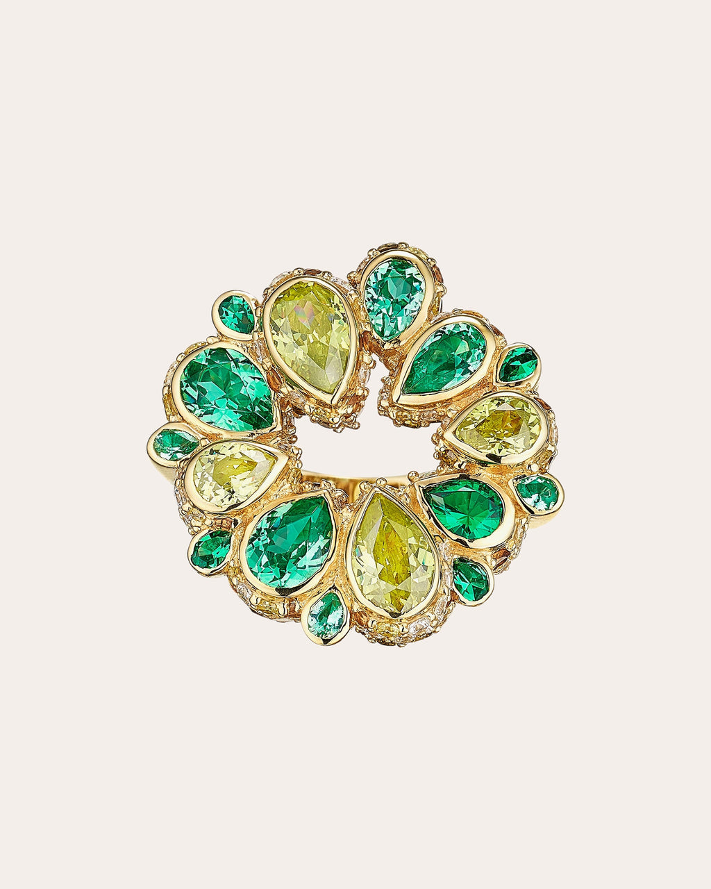 Emerald Panettone Ring