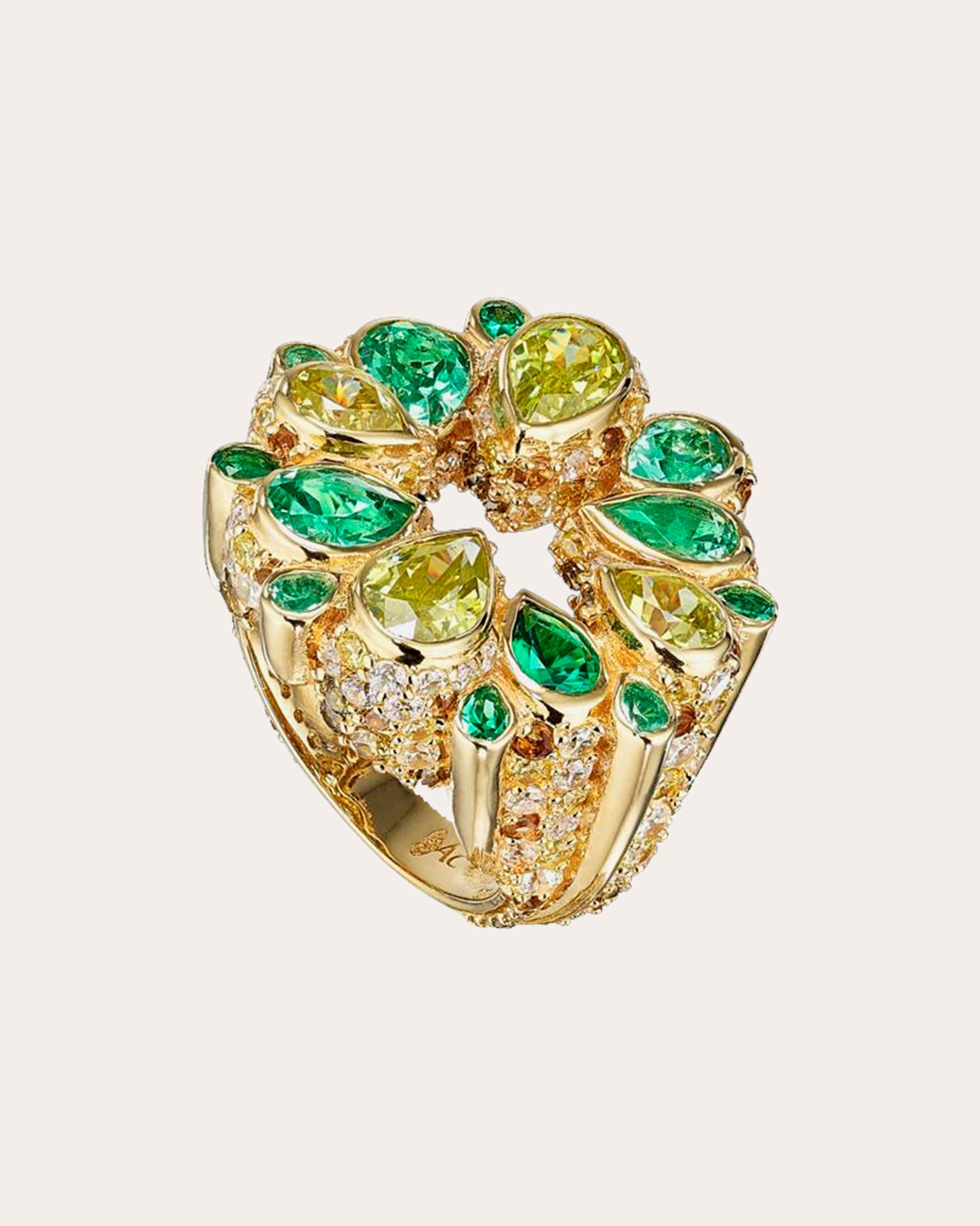 Emerald Panettone Ring