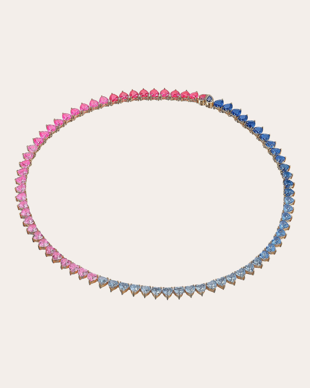 Magenta Eternity Heart Necklace