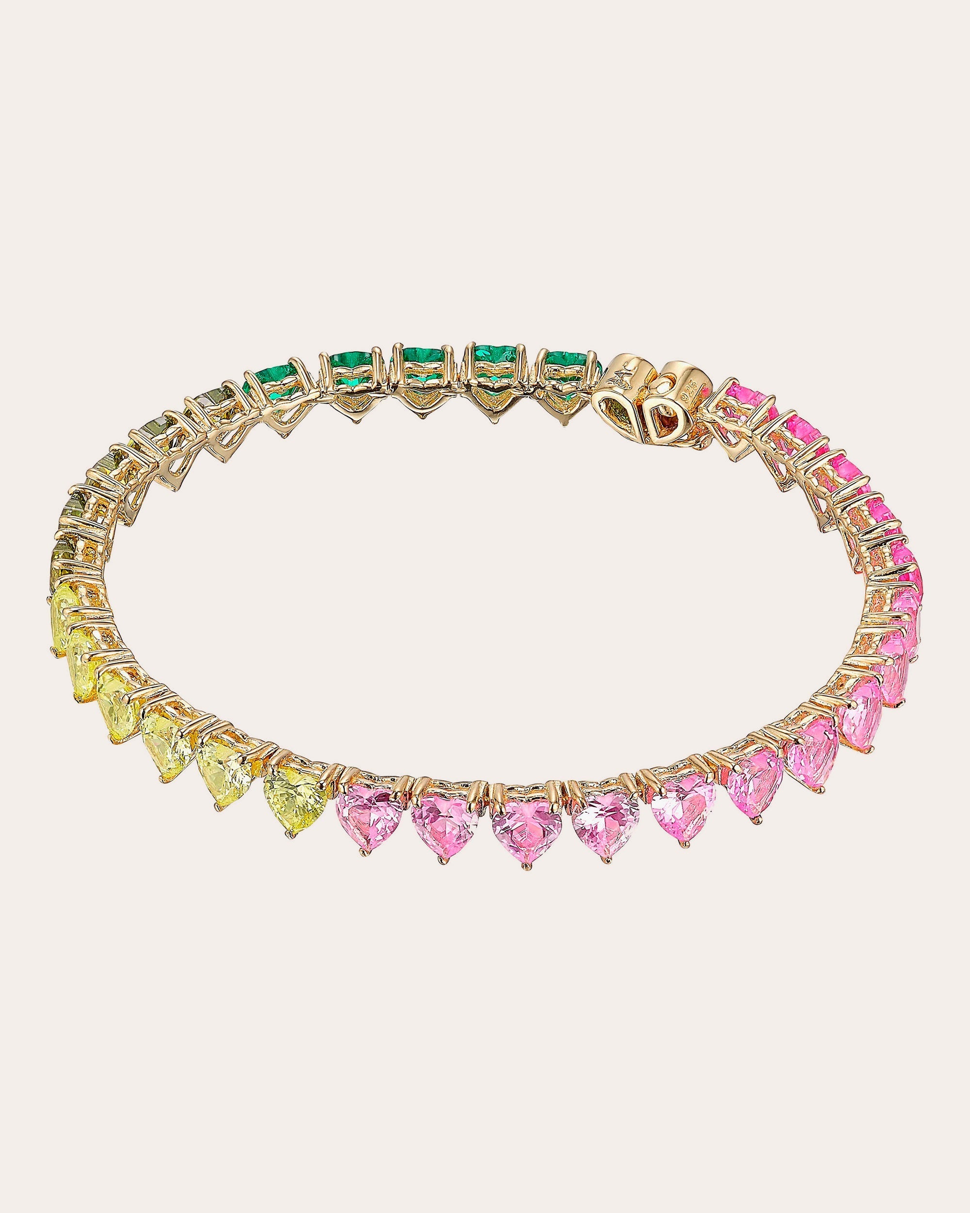 Peony Eternity Heart Bracelet