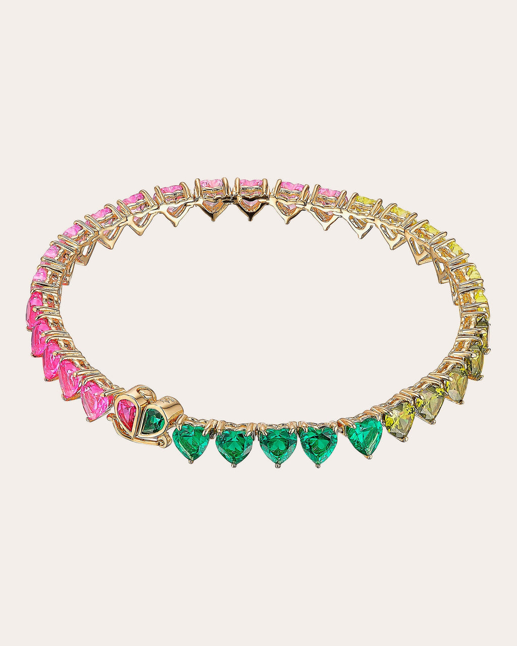 Peony Eternity Heart Bracelet