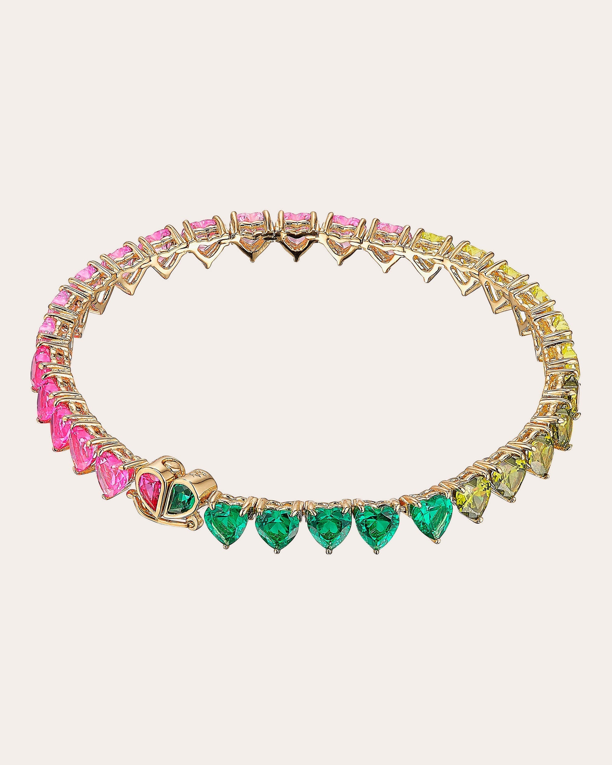 Peony Eternity Heart Bracelet