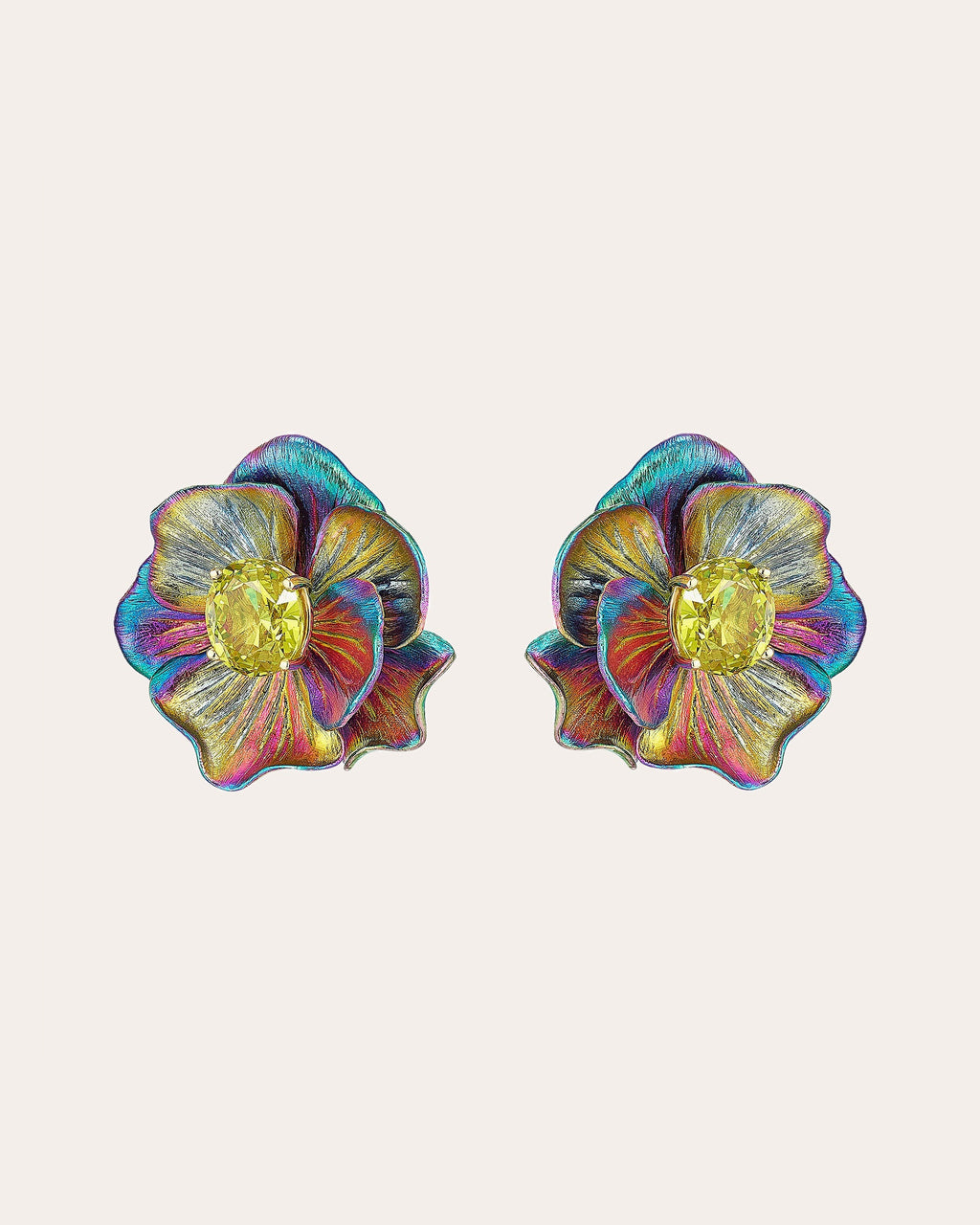 Rainbow Acid Bloom Earrings