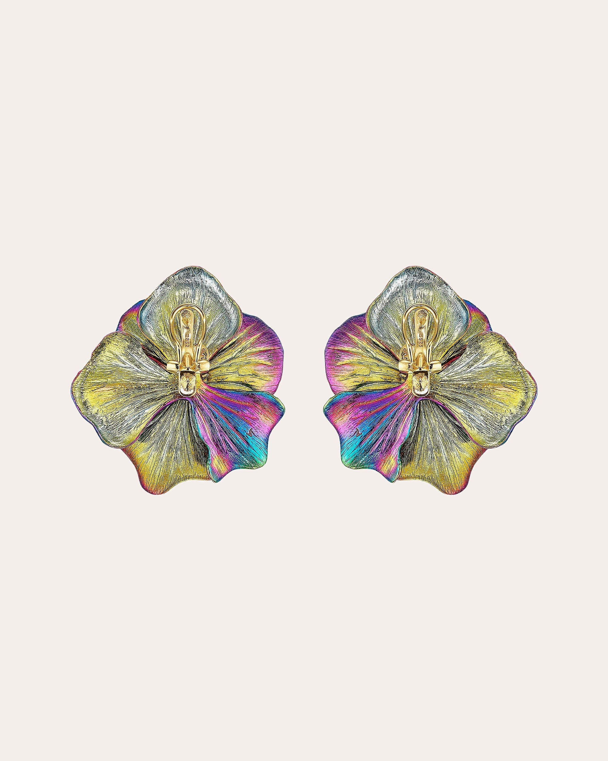 Rainbow Acid Bloom Earrings