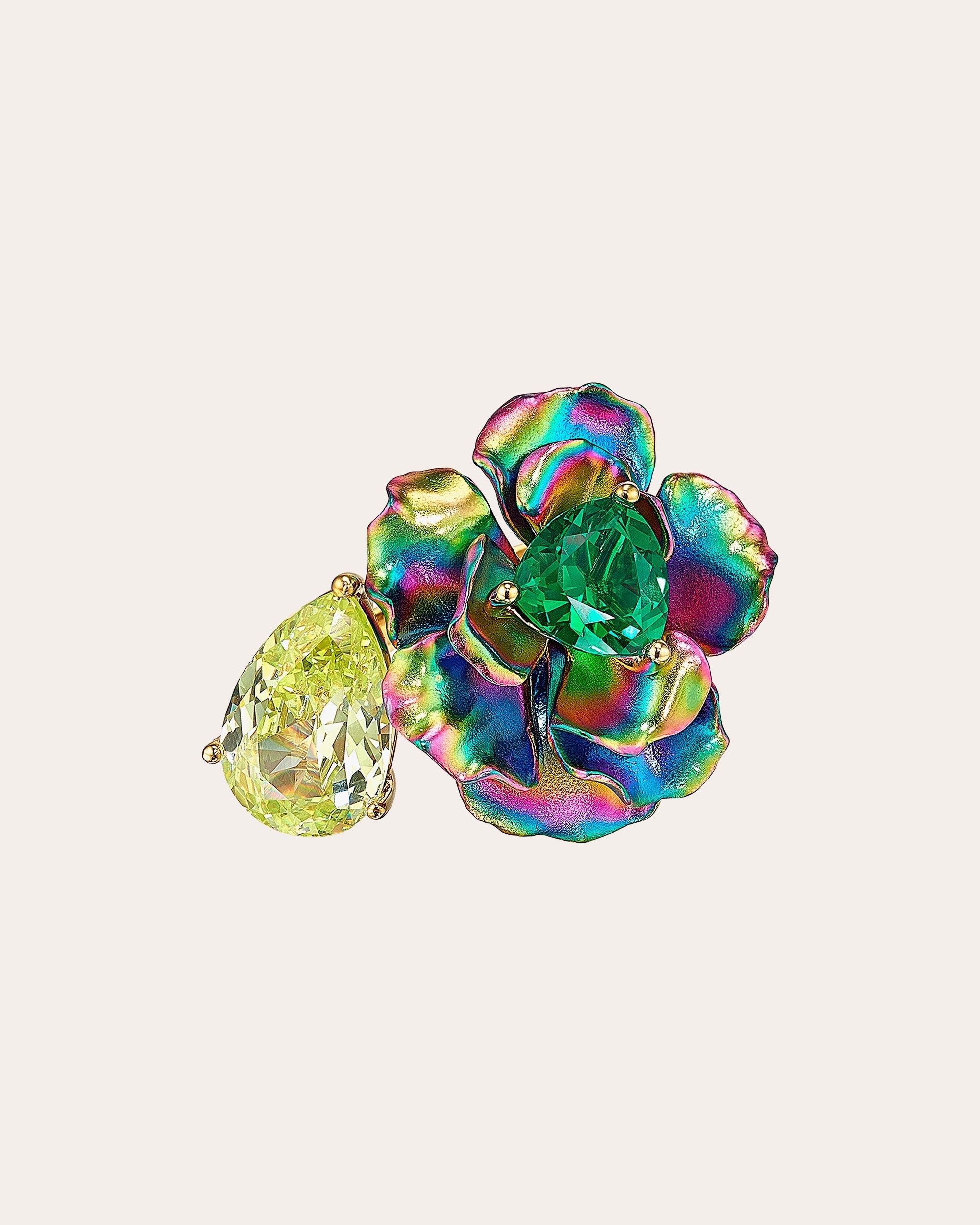 Rainbow Acid Bloom Ring