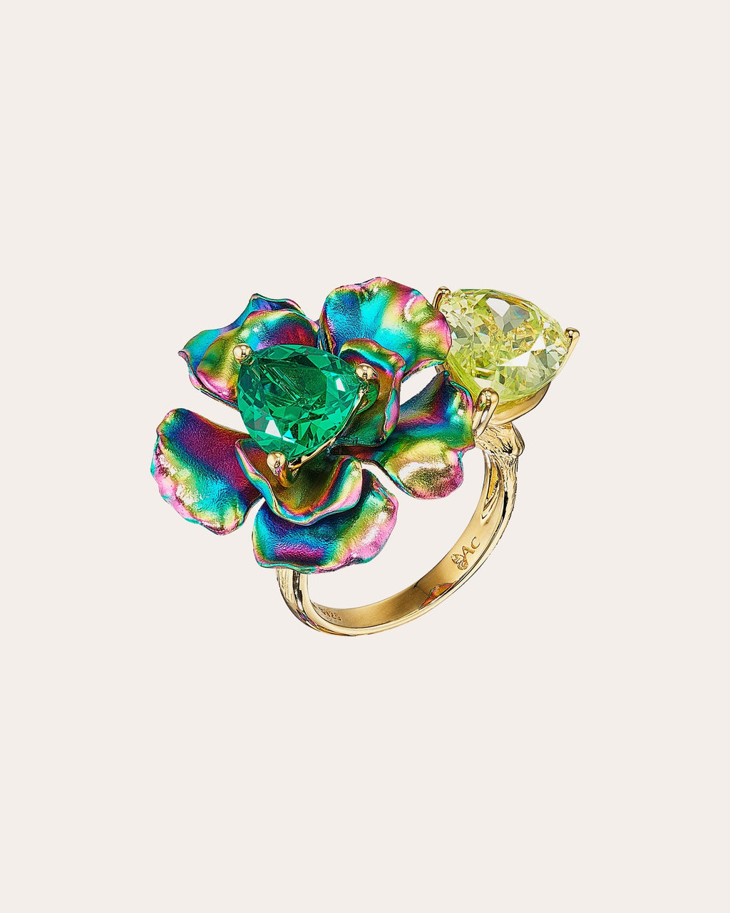 Rainbow Acid Bloom Ring