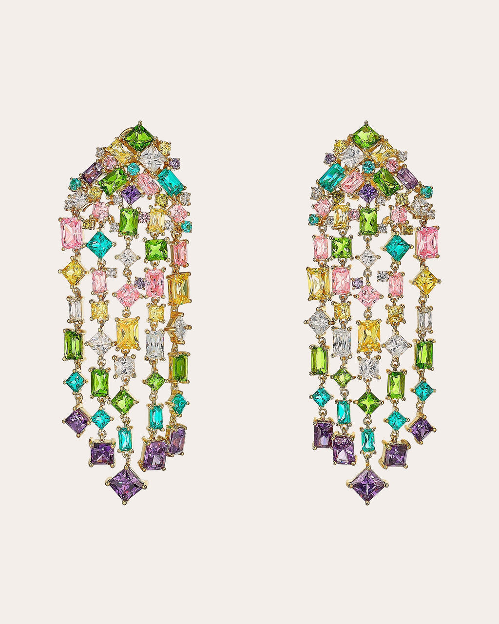 Rainbow Cascade Earrings