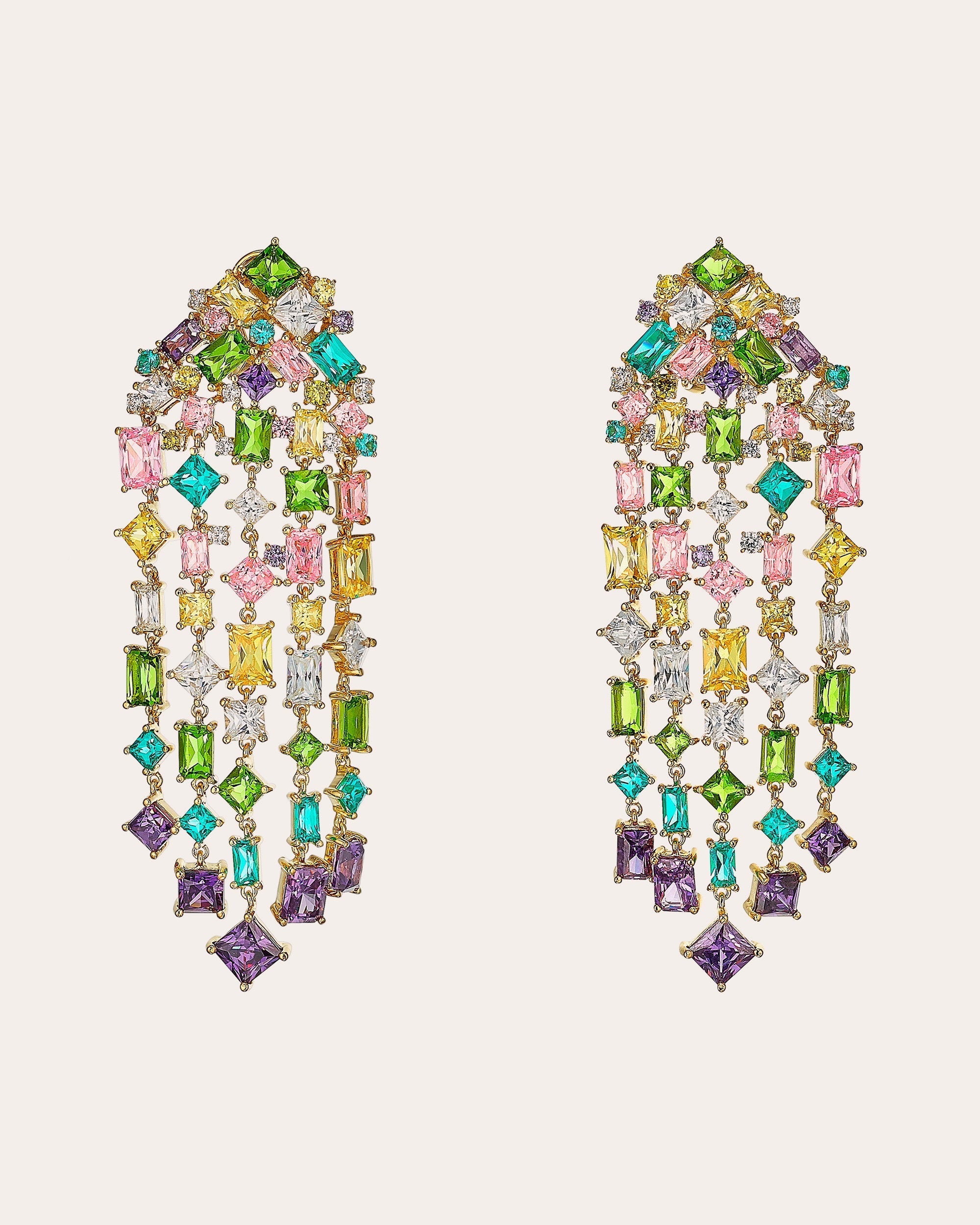 Rainbow Cascade Earrings