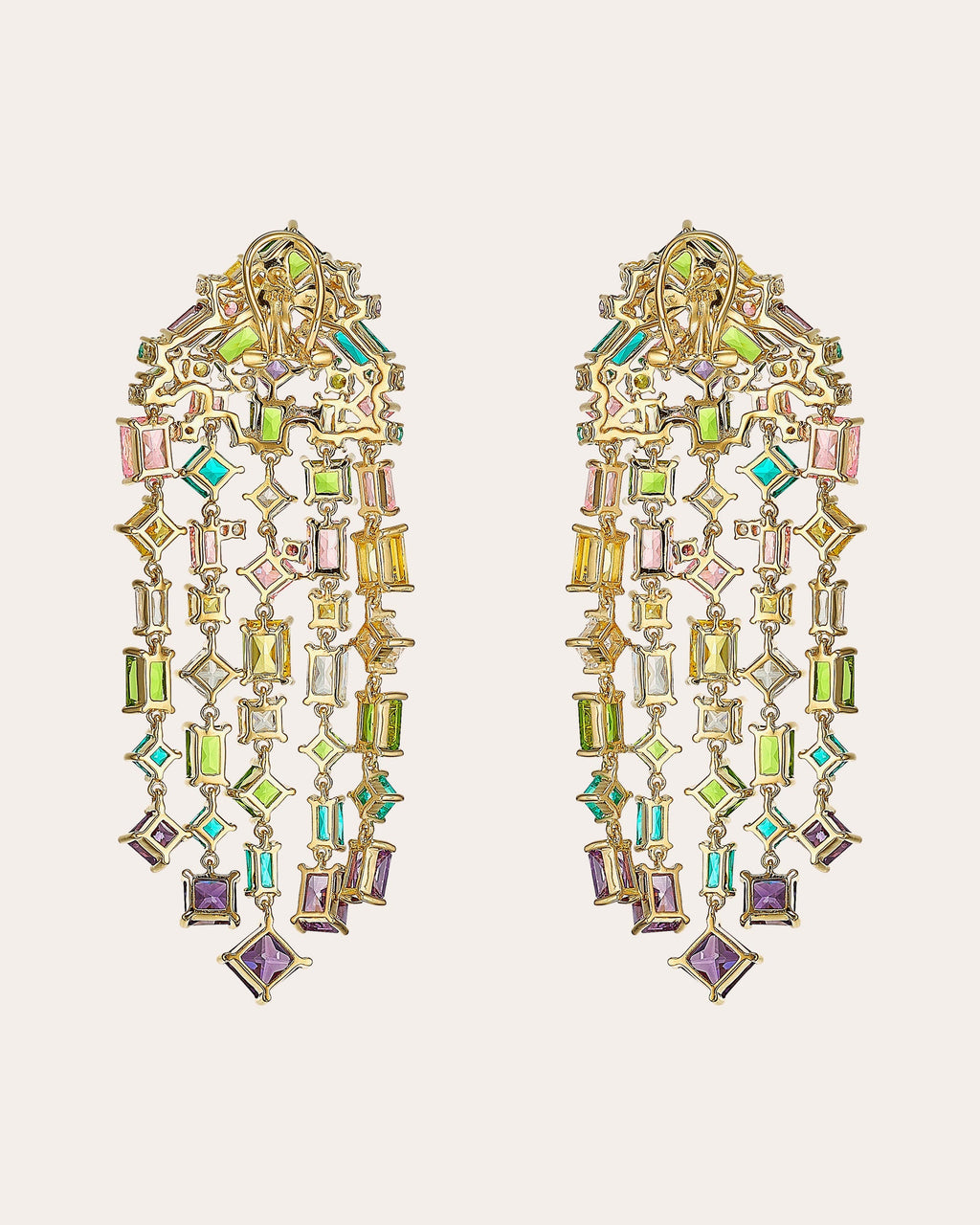 Rainbow Cascade Earrings