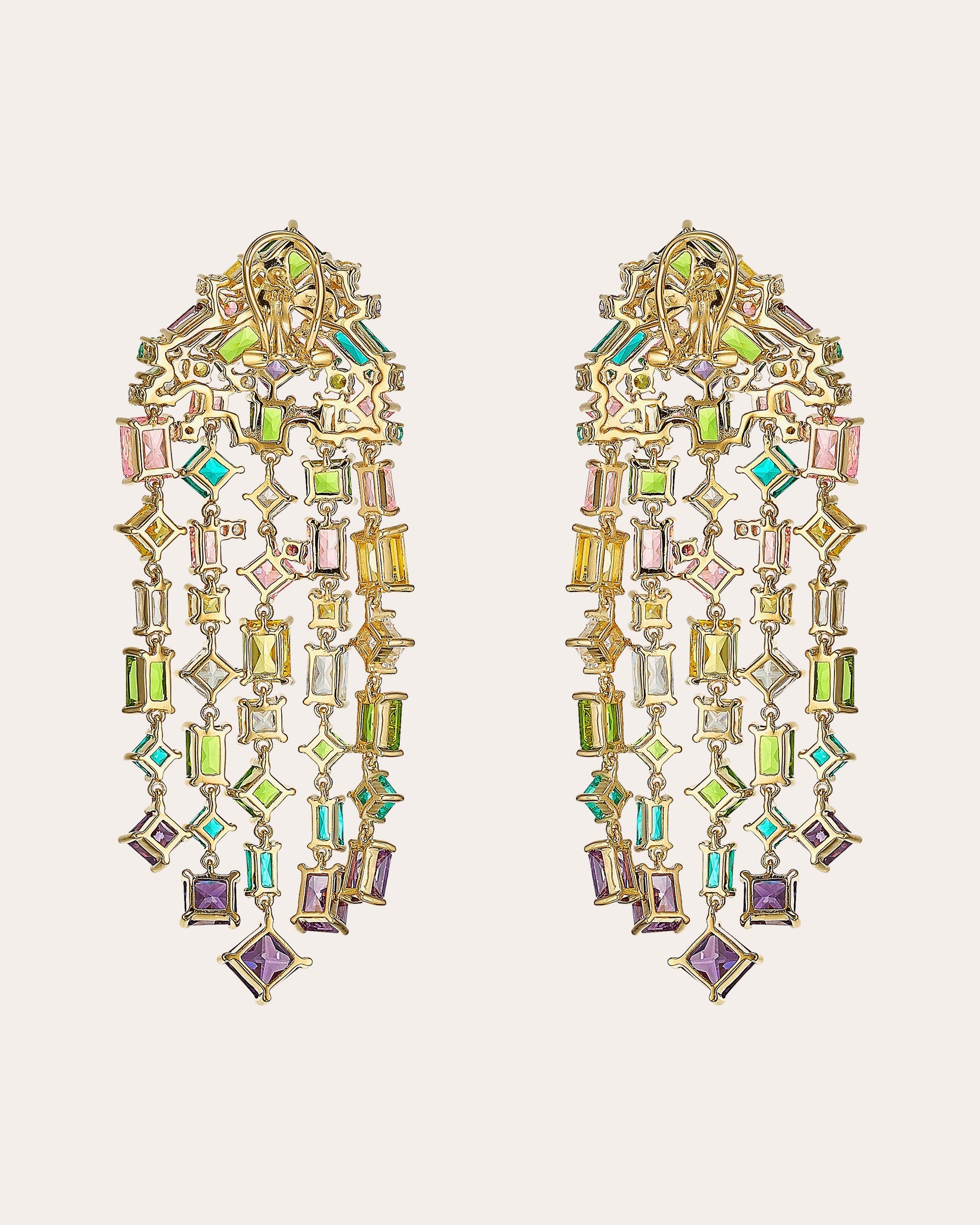 Rainbow Cascade Earrings